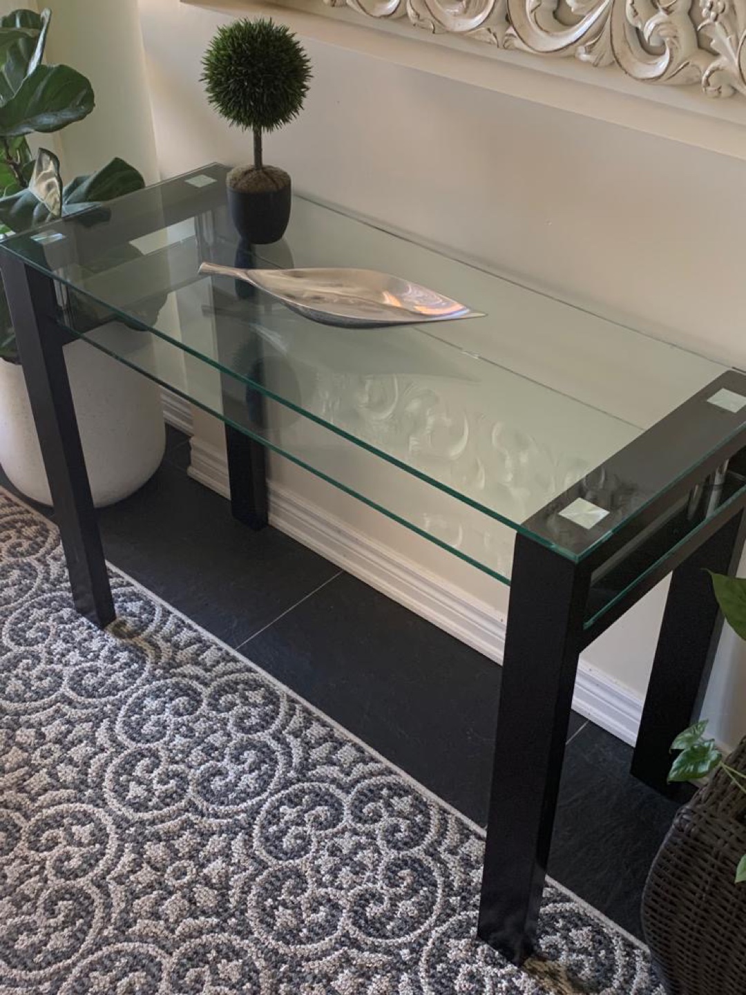 Glass Console Table