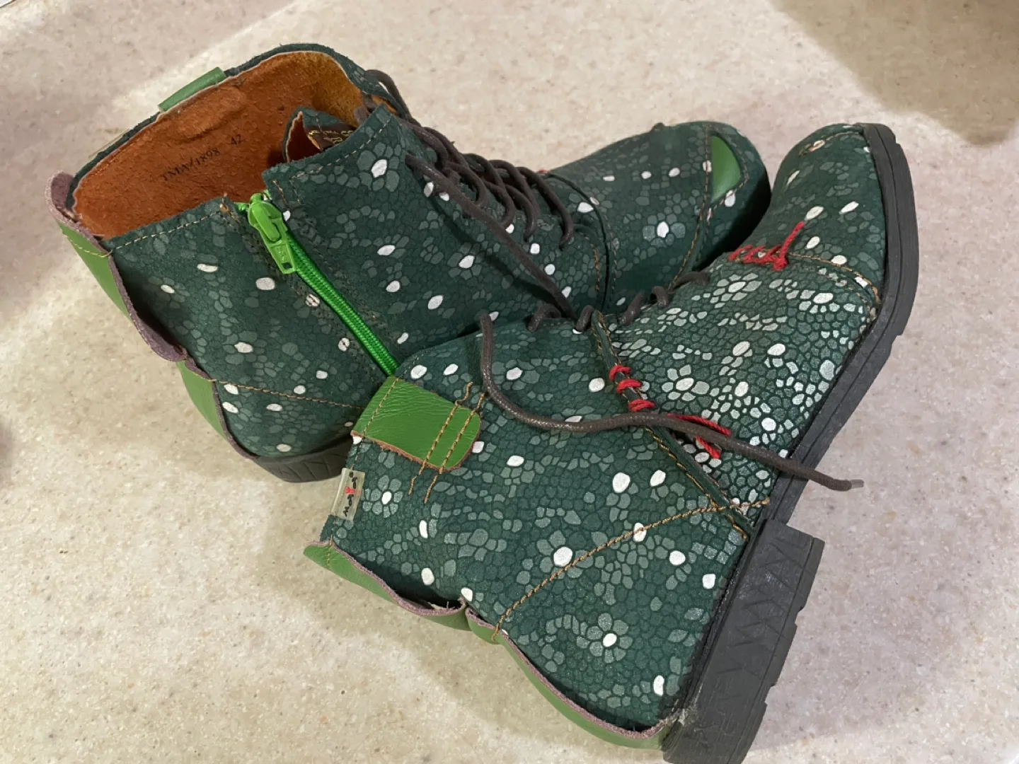 🧡 TMA Eyes Rad Green Leather Boots image indicator(6)