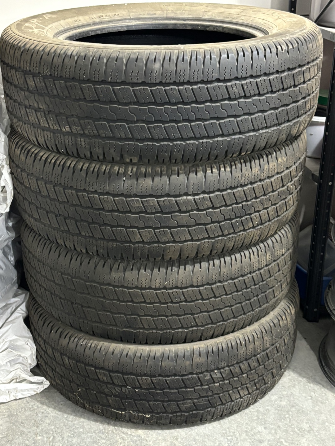 Set of 4 Goodyear Wrangler P275/60R20 Tires