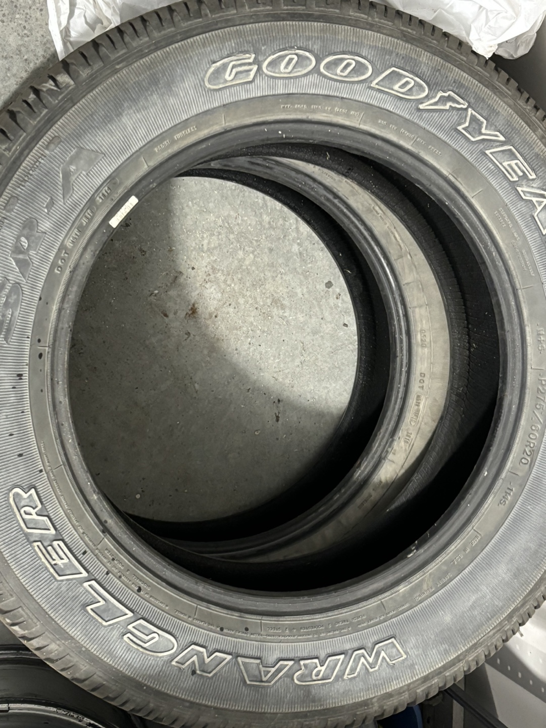 Set of 4 Goodyear Wrangler P275/60R20 Tires - photo 2