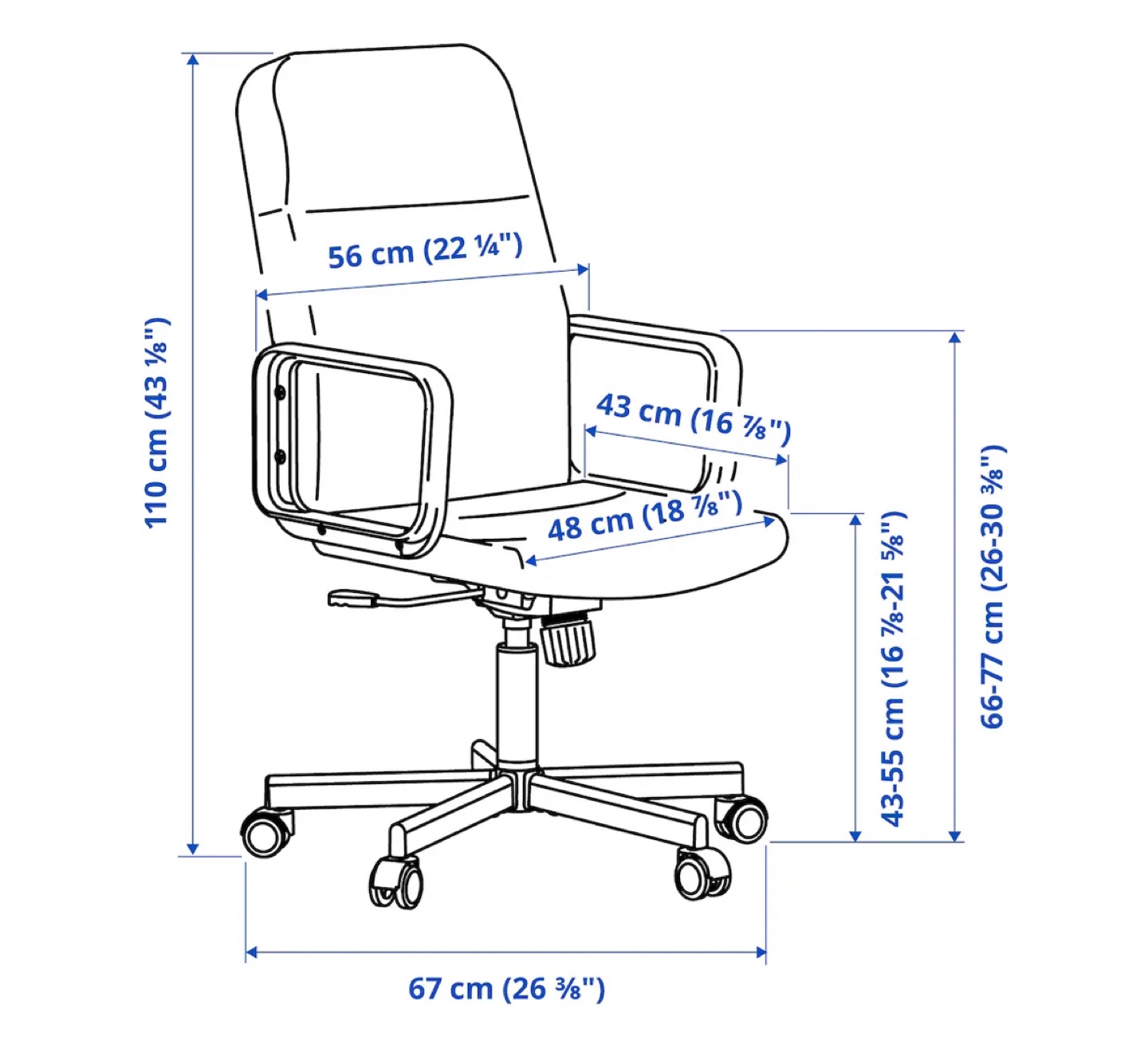 IKEA Black Office Chair - photo 4
