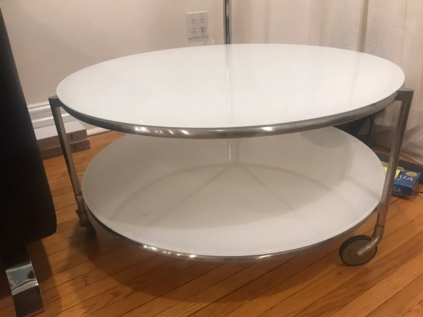 IKEA Glass and Metal Coffee Table thumbnail