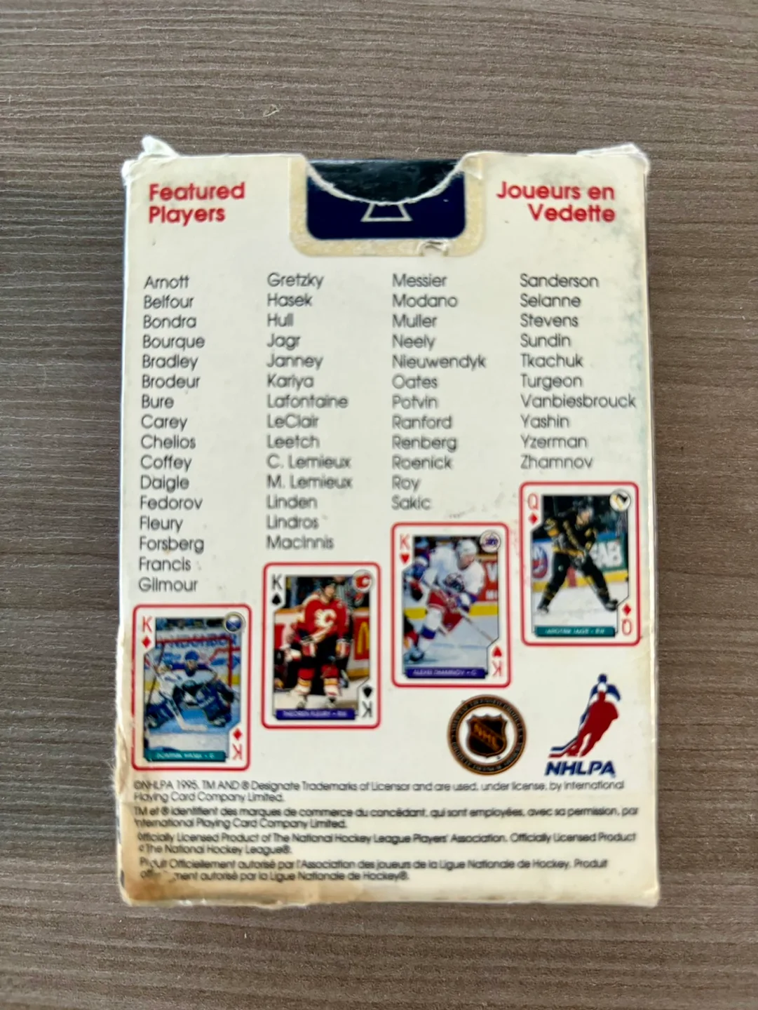 1995-96 NHL Hockey Aces Playing Cards image indicator(3)