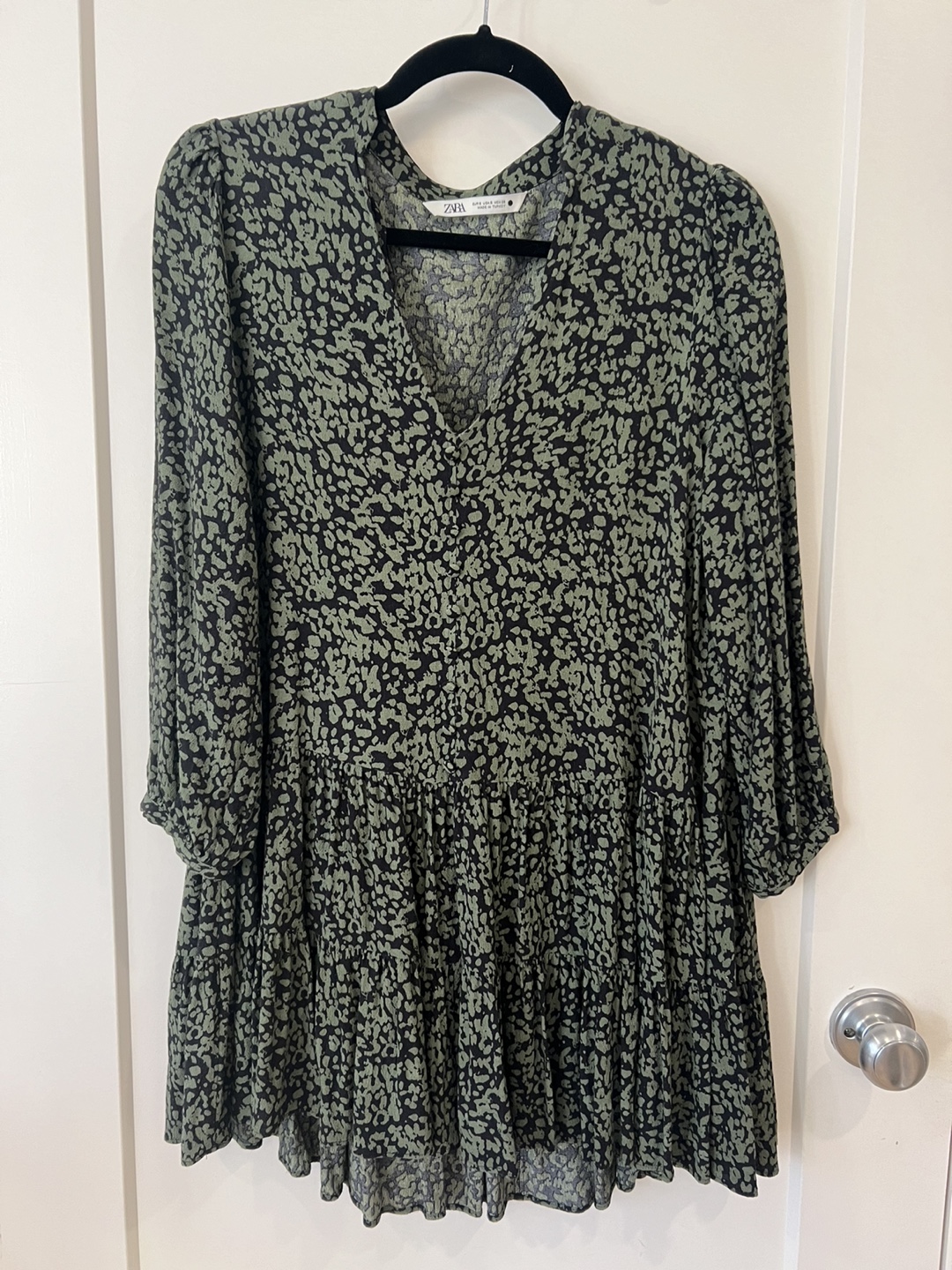 Zara Green Floral Blouse - photo 2