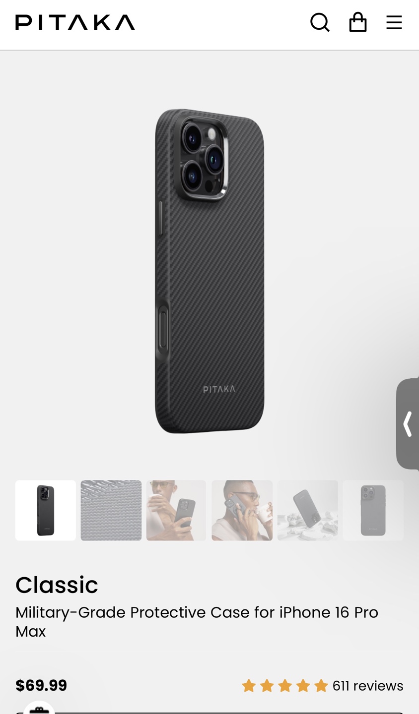 Pitaka iPhone 14 Pro Max Military-Grade Protective Case - photo 4