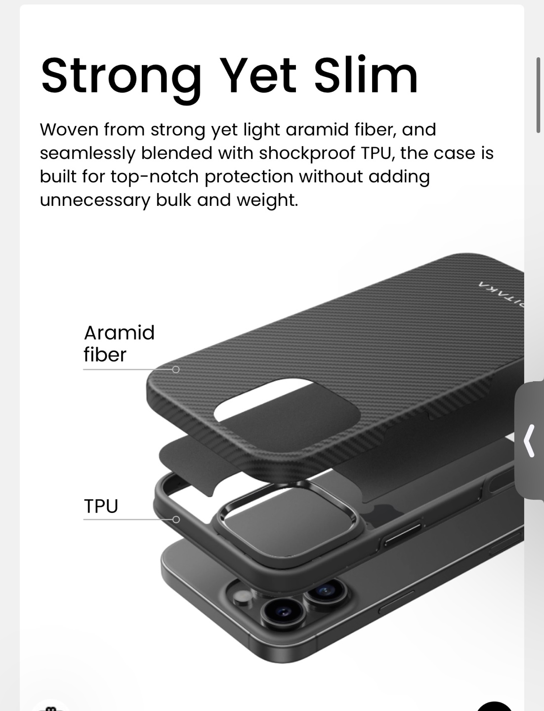 Pitaka iPhone 14 Pro Max Military-Grade Protective Case - photo 5