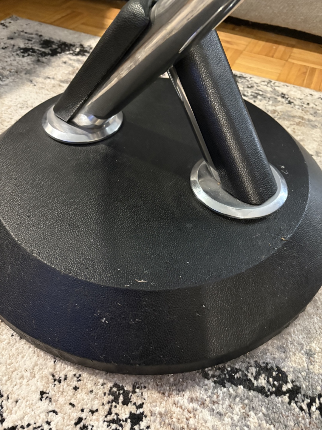 Circled swivel glass coffee table - photo 4
