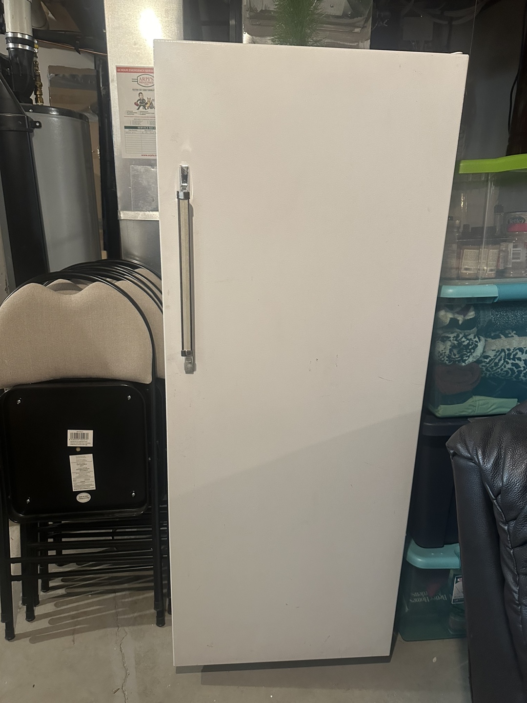 Woods Upright Freezer White