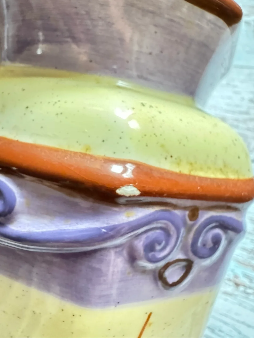 🧡 Vintage Ceramic Pitcher with Fruit Design image indicator(6)