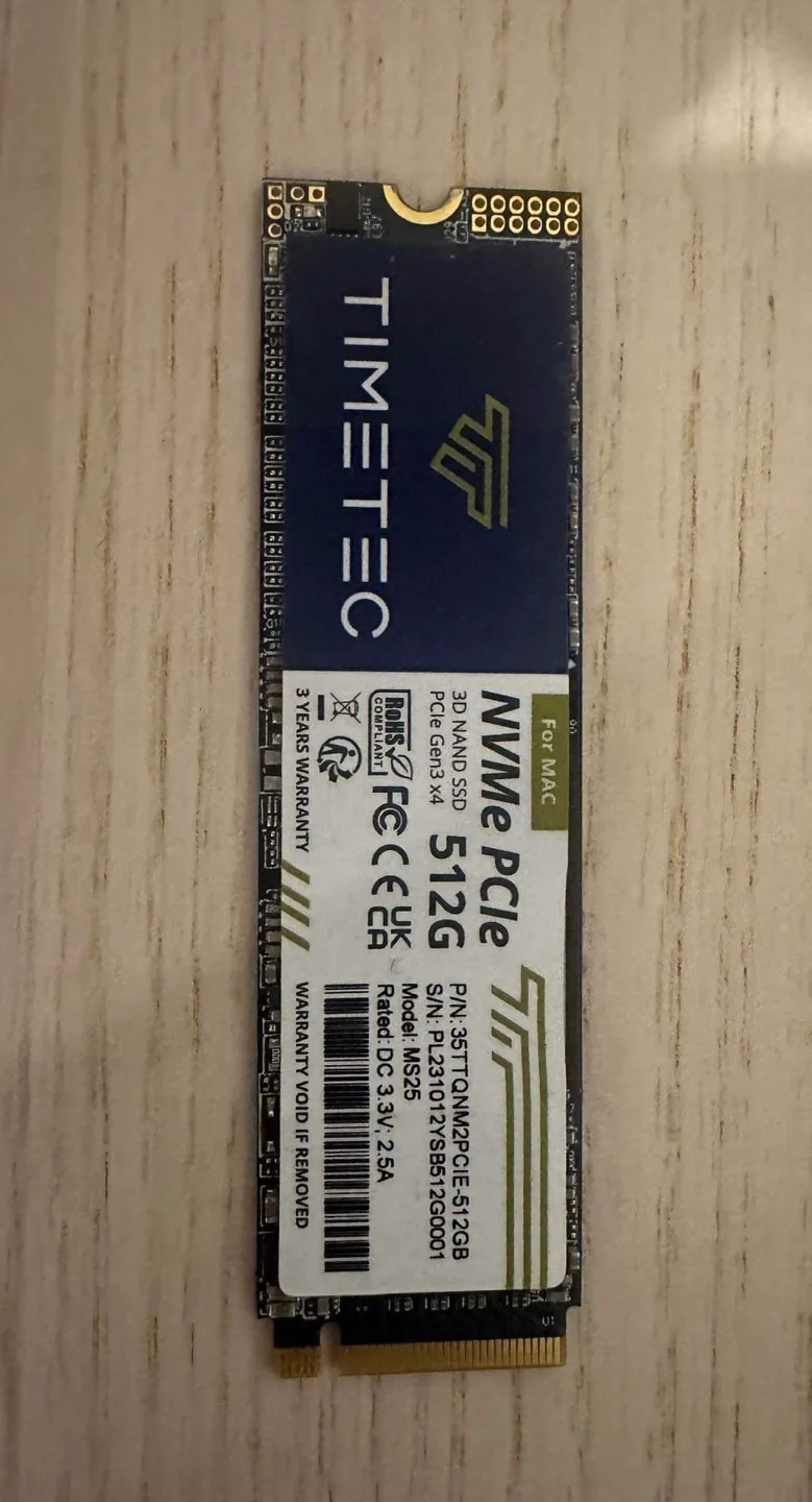 Timetec NVMe PCIe 512GB SSD thumbnail