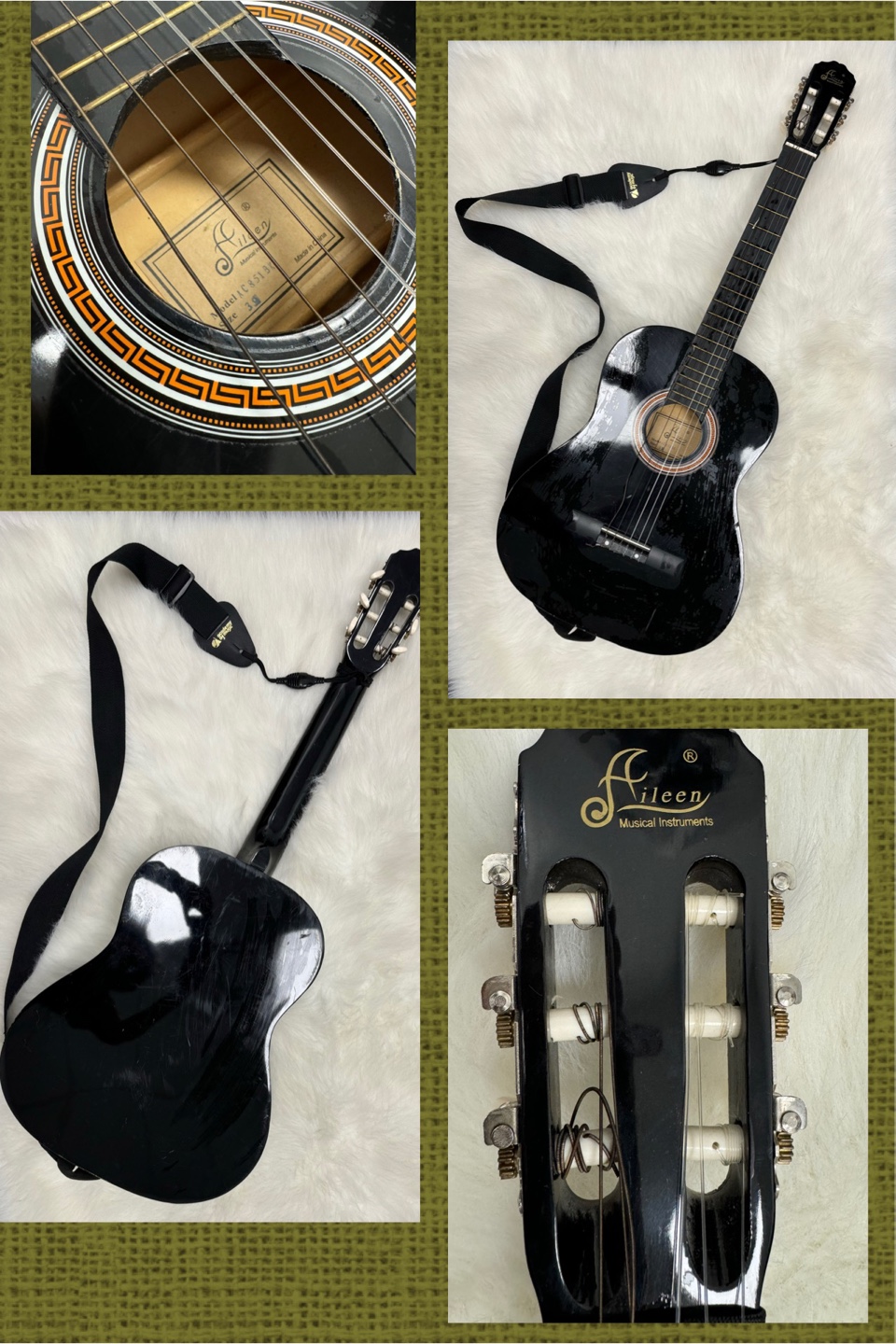Aileen Acoustic Guitar Black $35