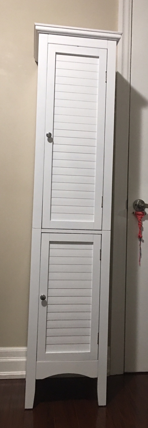 White Freestanding Bathroom Cabinet