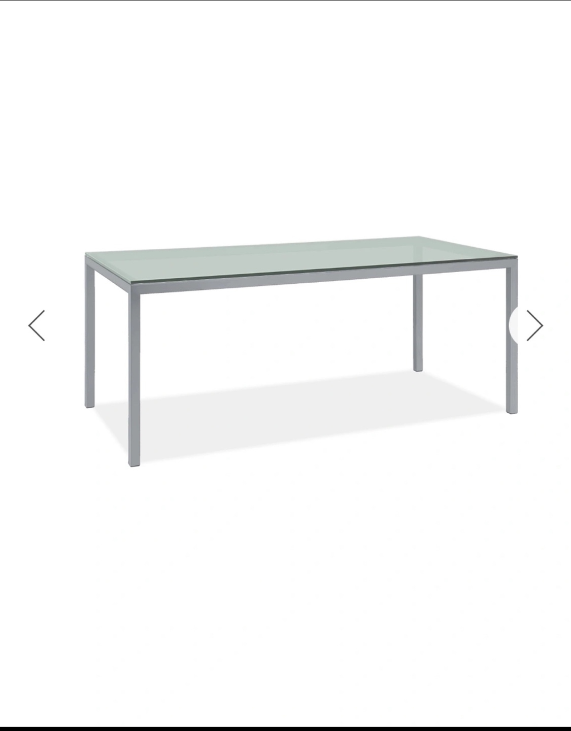 Dining table with glass top - photo 2