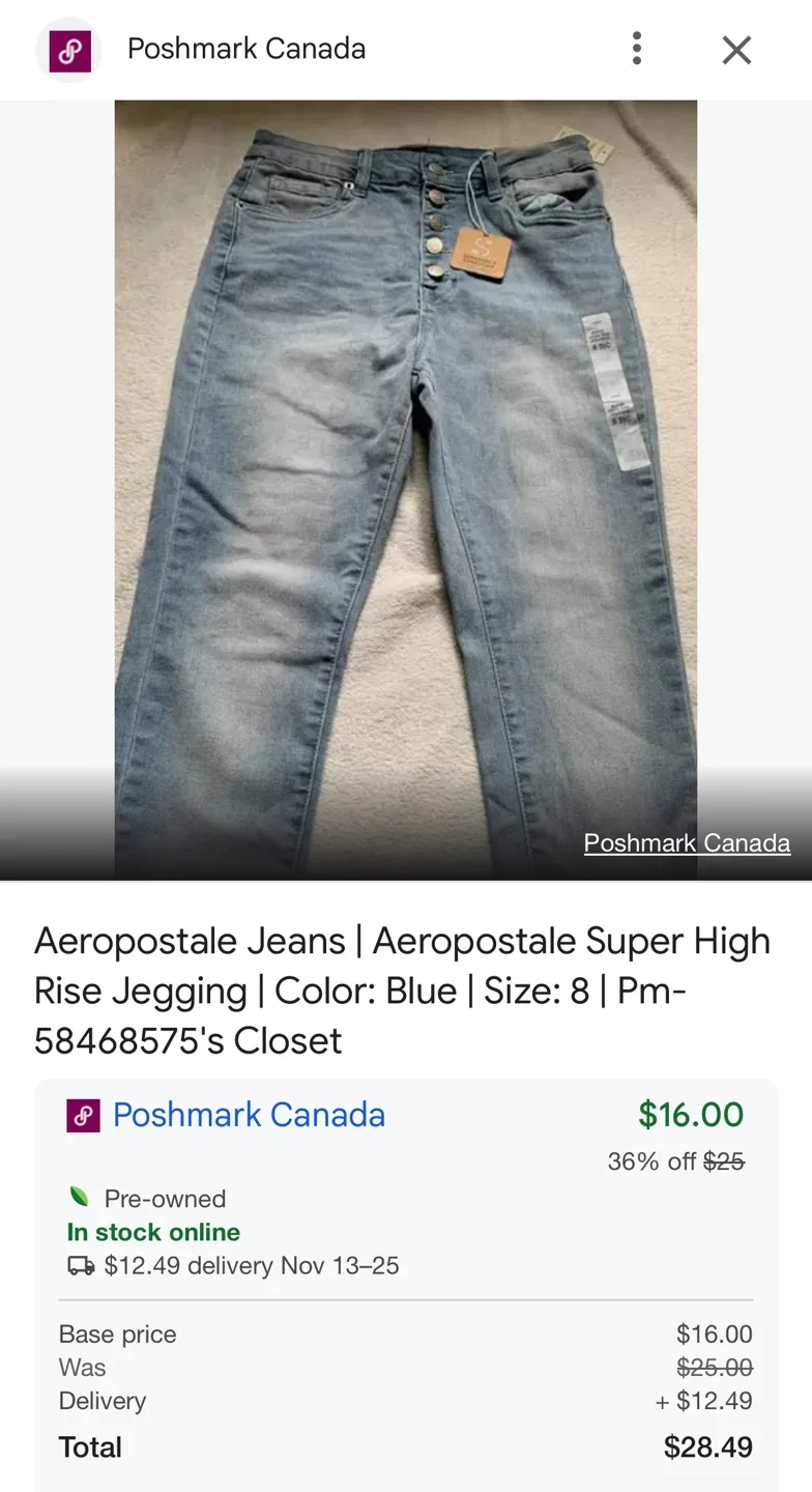 aeropostale super high jeans image indicator(5)