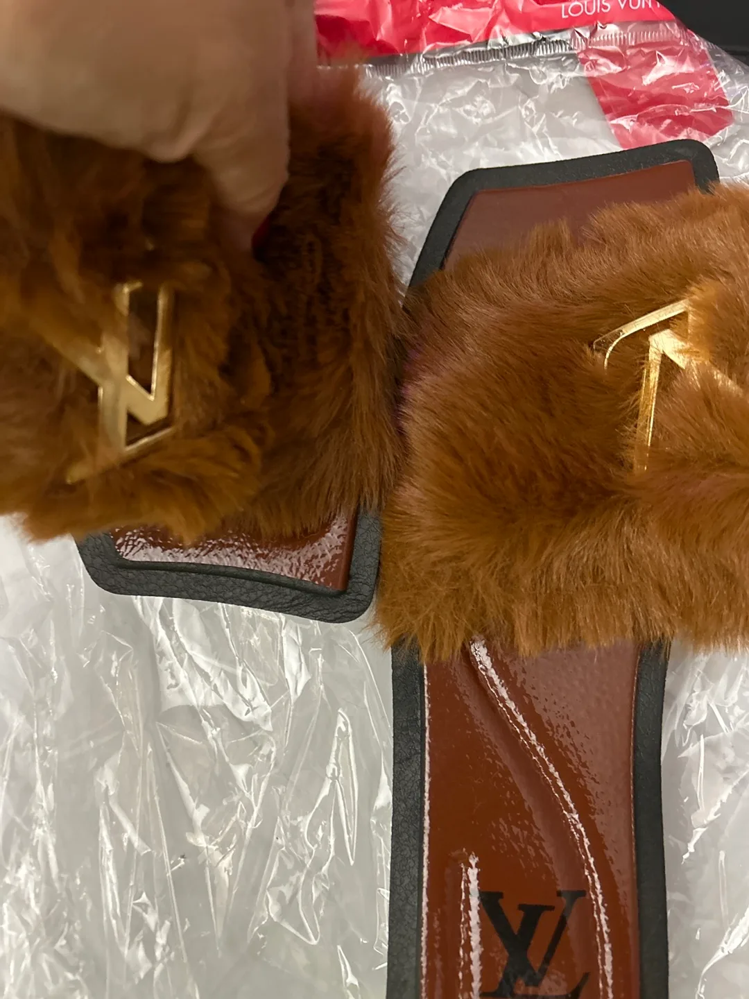 Faux Fur Brown Slippers image indicator(4)