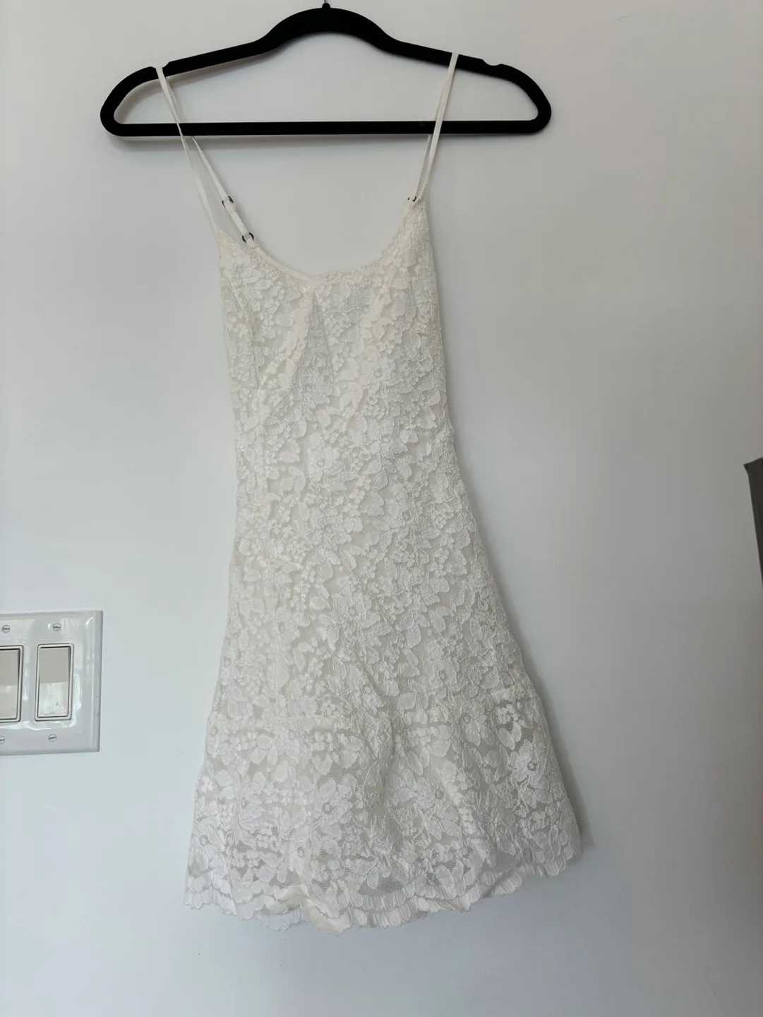 White Lace Mini Dress image indicator(2)
