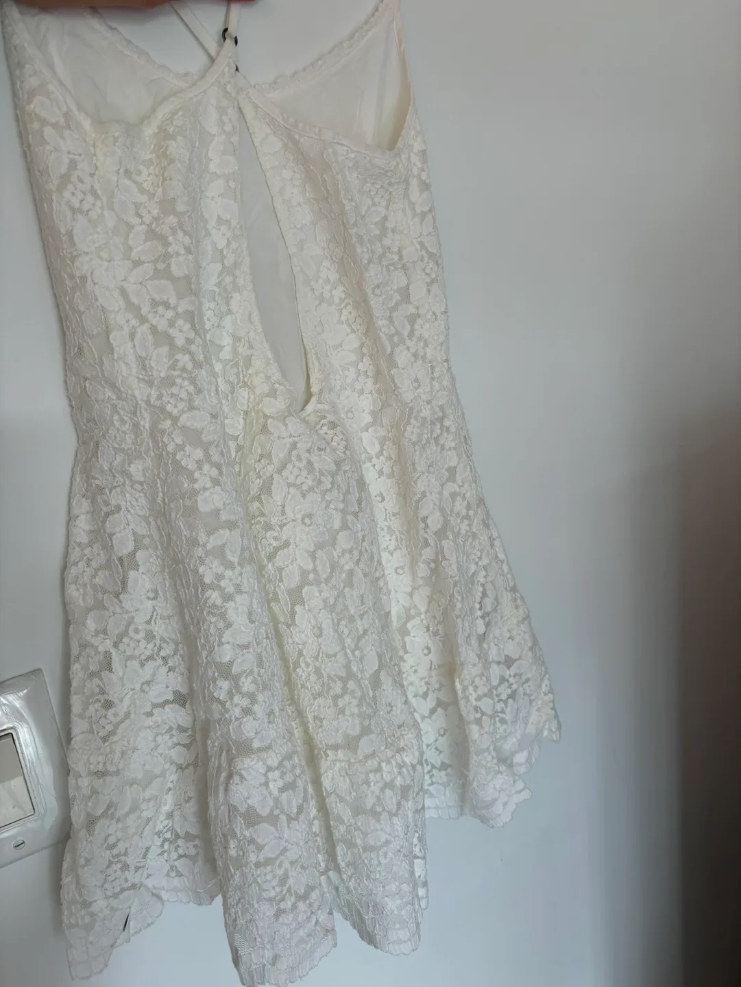 White Lace Mini Dress image indicator(4)