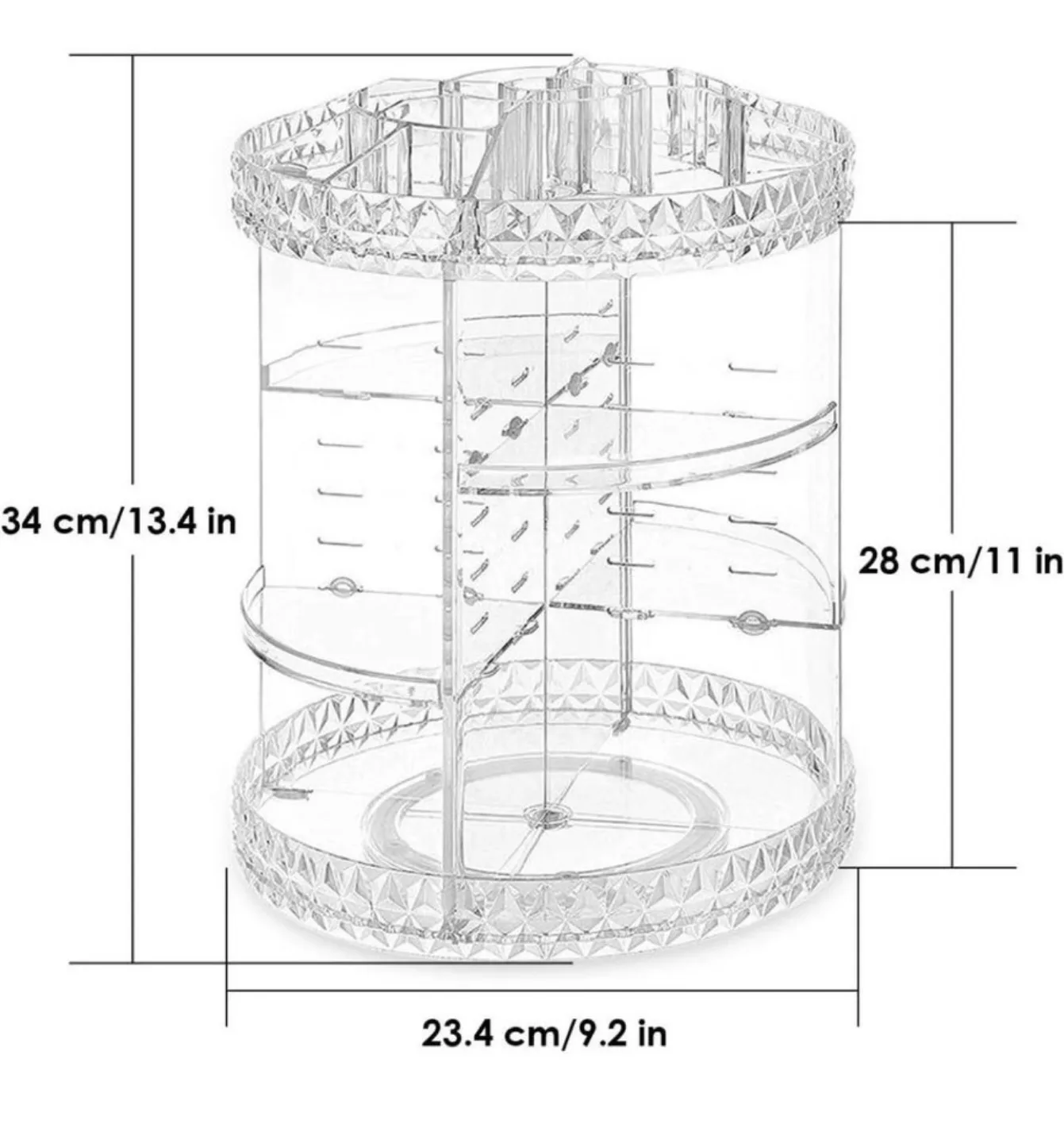 Rotating Makeup Organizer image indicator(2)