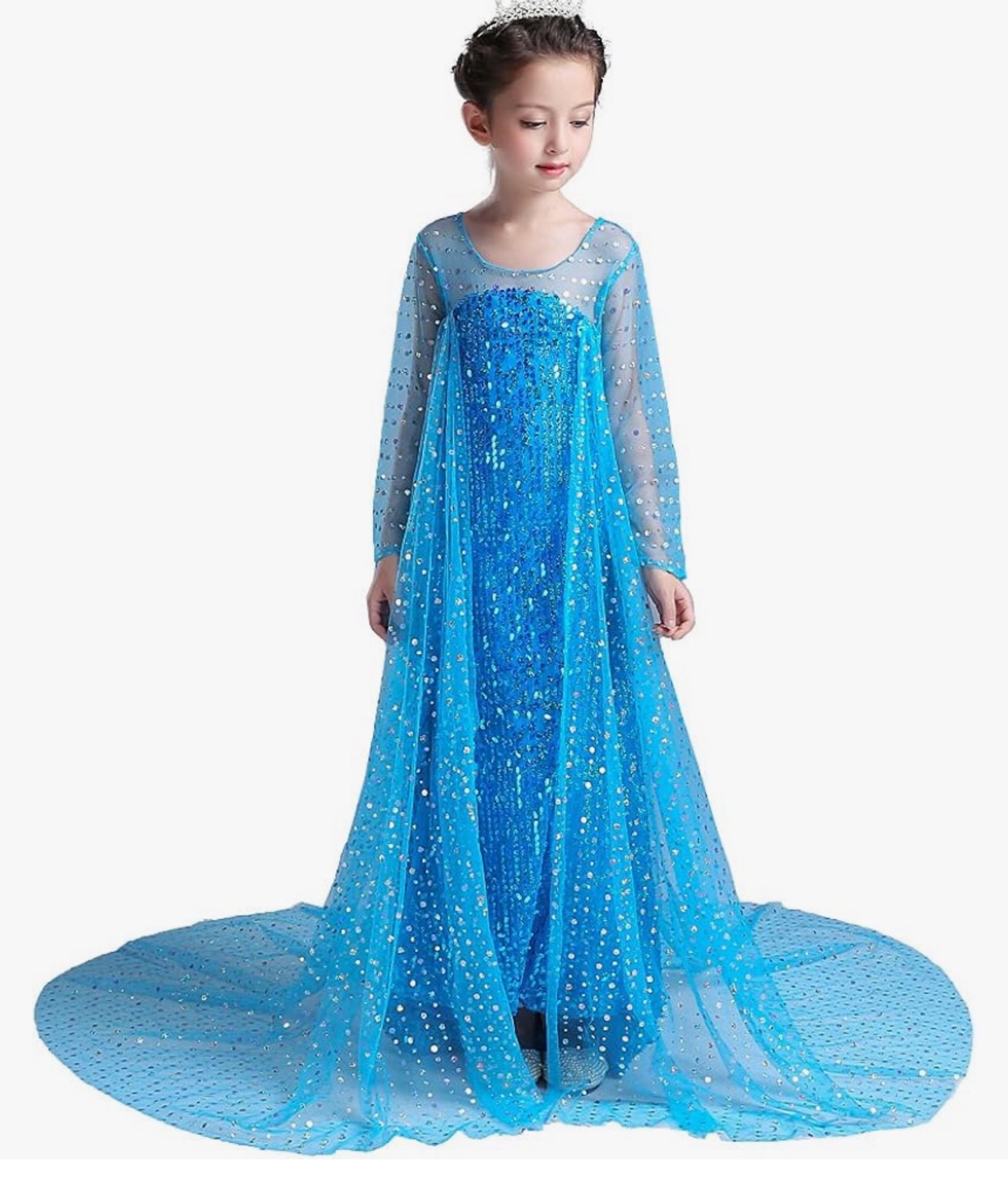 Elsa Costume - Girls Dress Up 5-6 years