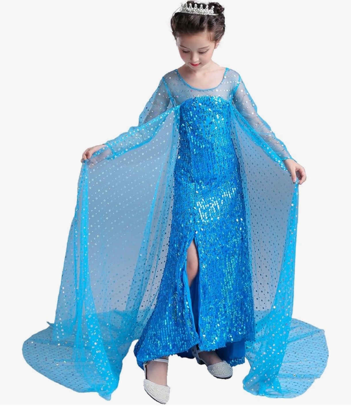 Elsa Costume - Girls Dress Up 5-6 years - photo 2