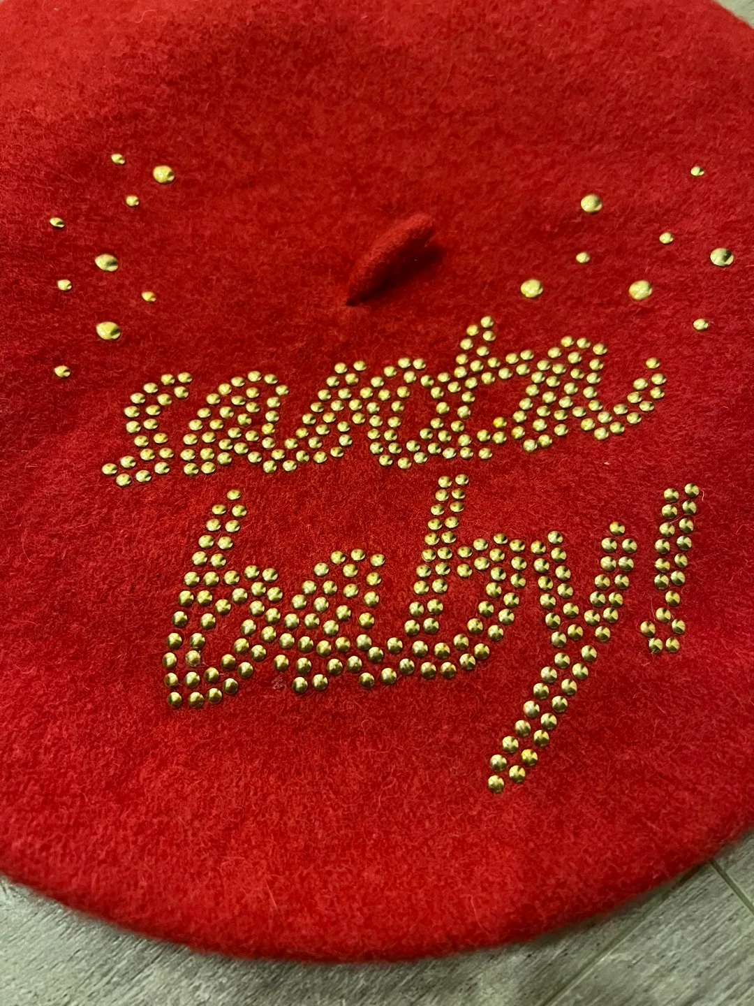 Red “Santa Baby” Beret 🧡 image indicator(2)