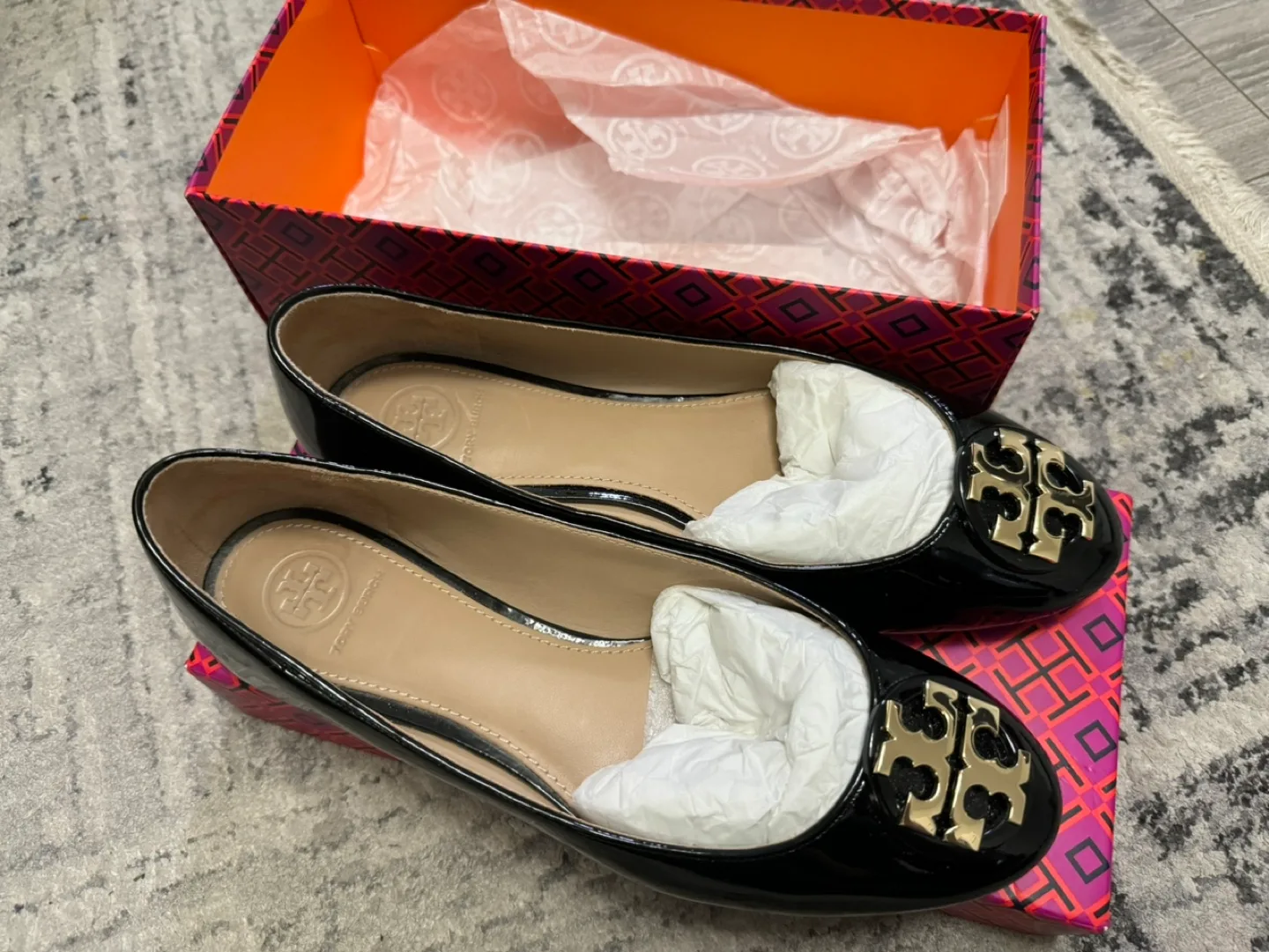 Tory Burch Claire Patent Ballet Flats thumbnail