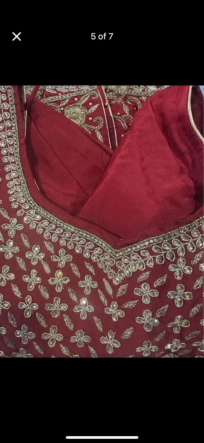Burgundy Salwar Kameez Suit mom $ daughter image indicator(2)