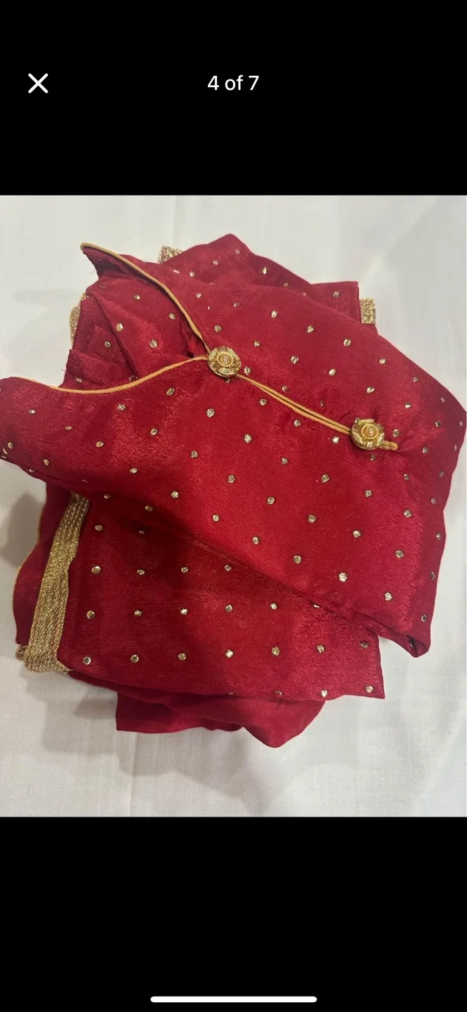 Burgundy Salwar Kameez Suit mom $ daughter image indicator(3)