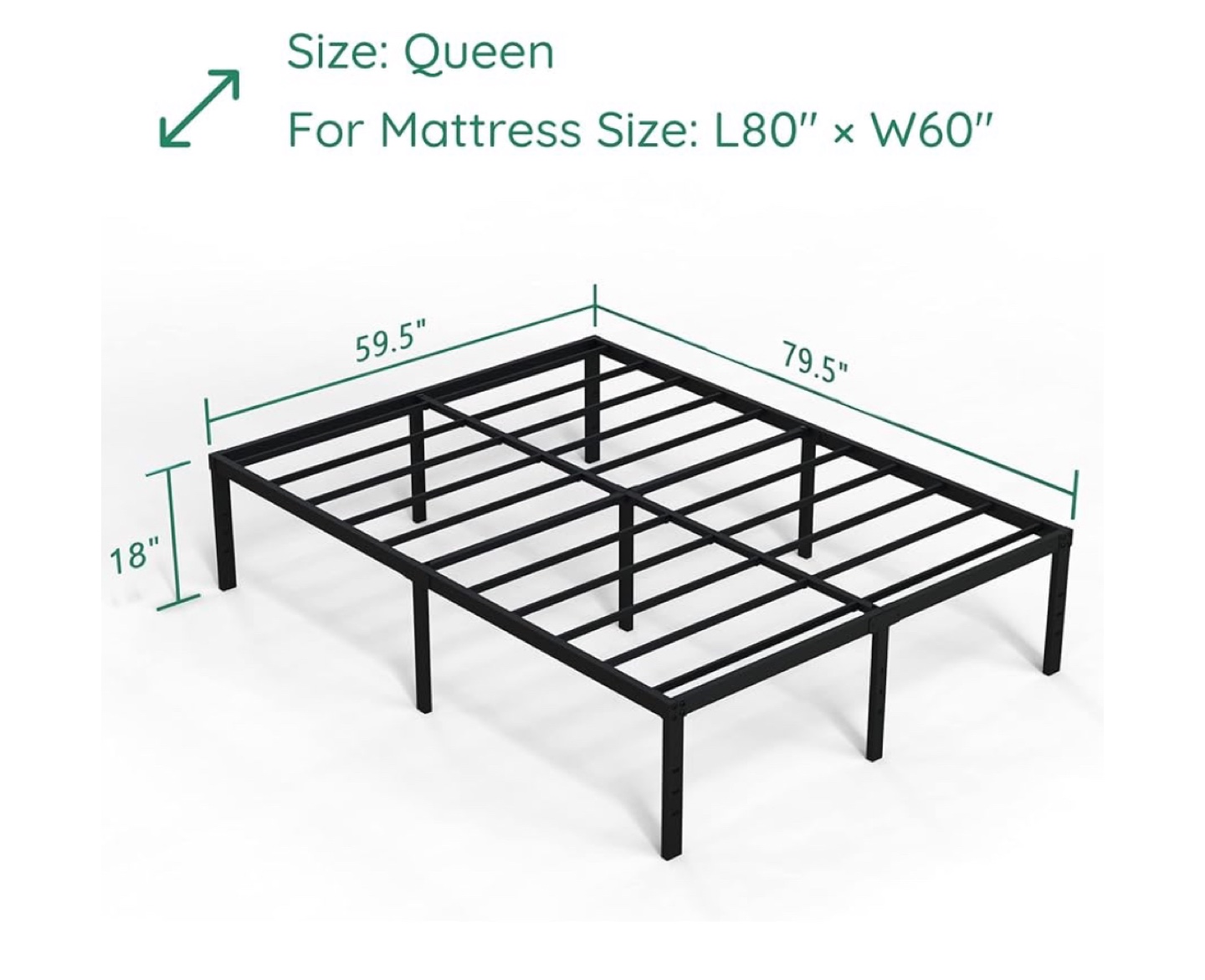 Queen Metal Bed Frame