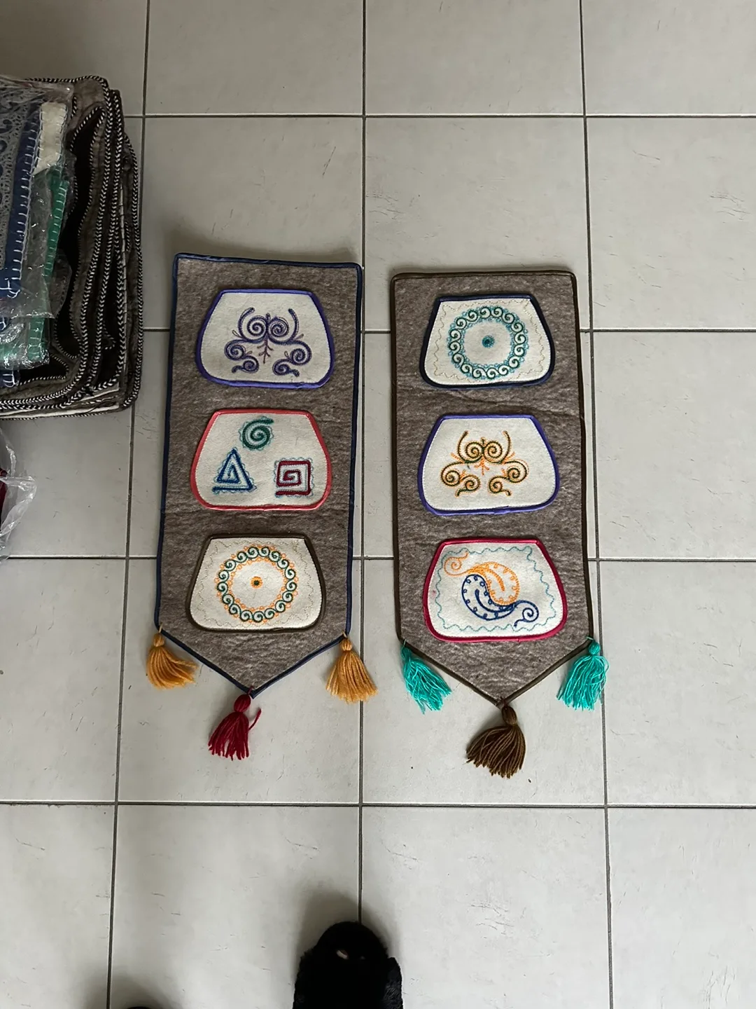 Handmade Felt mats bags slippers and much more image indicator(6)