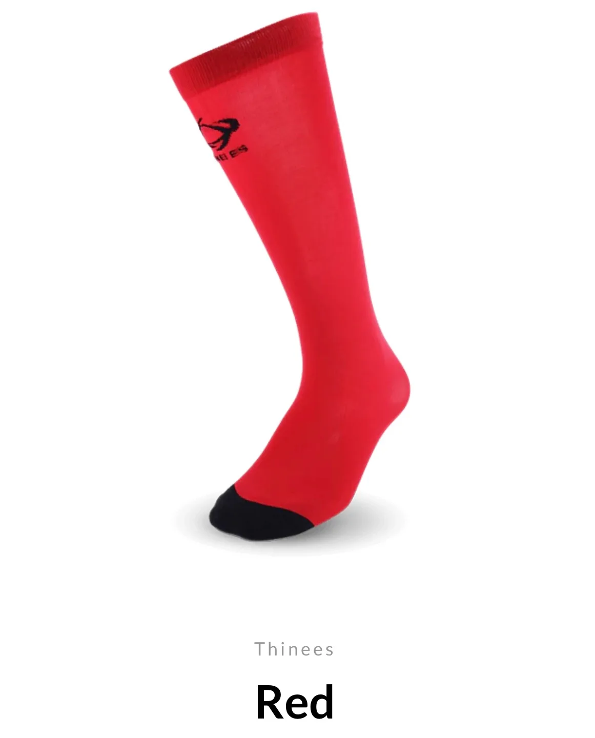RED junior thinees figure skating sani socks - brand new image indicator(7)