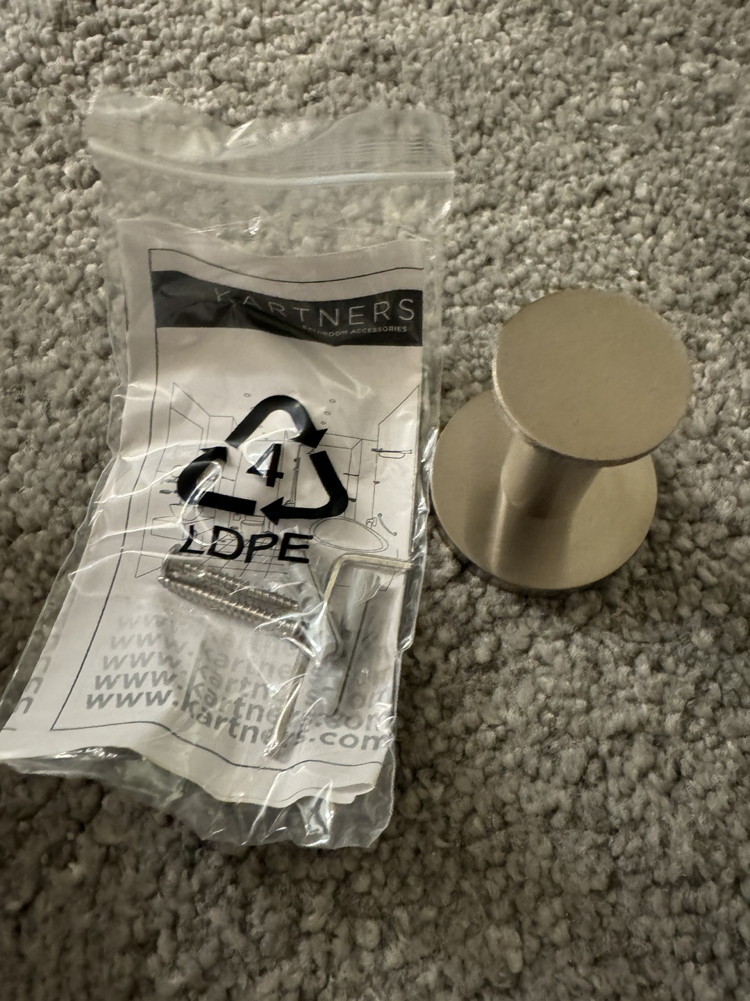 Kartners Robe Hook - Brushed Nickel - photo 2