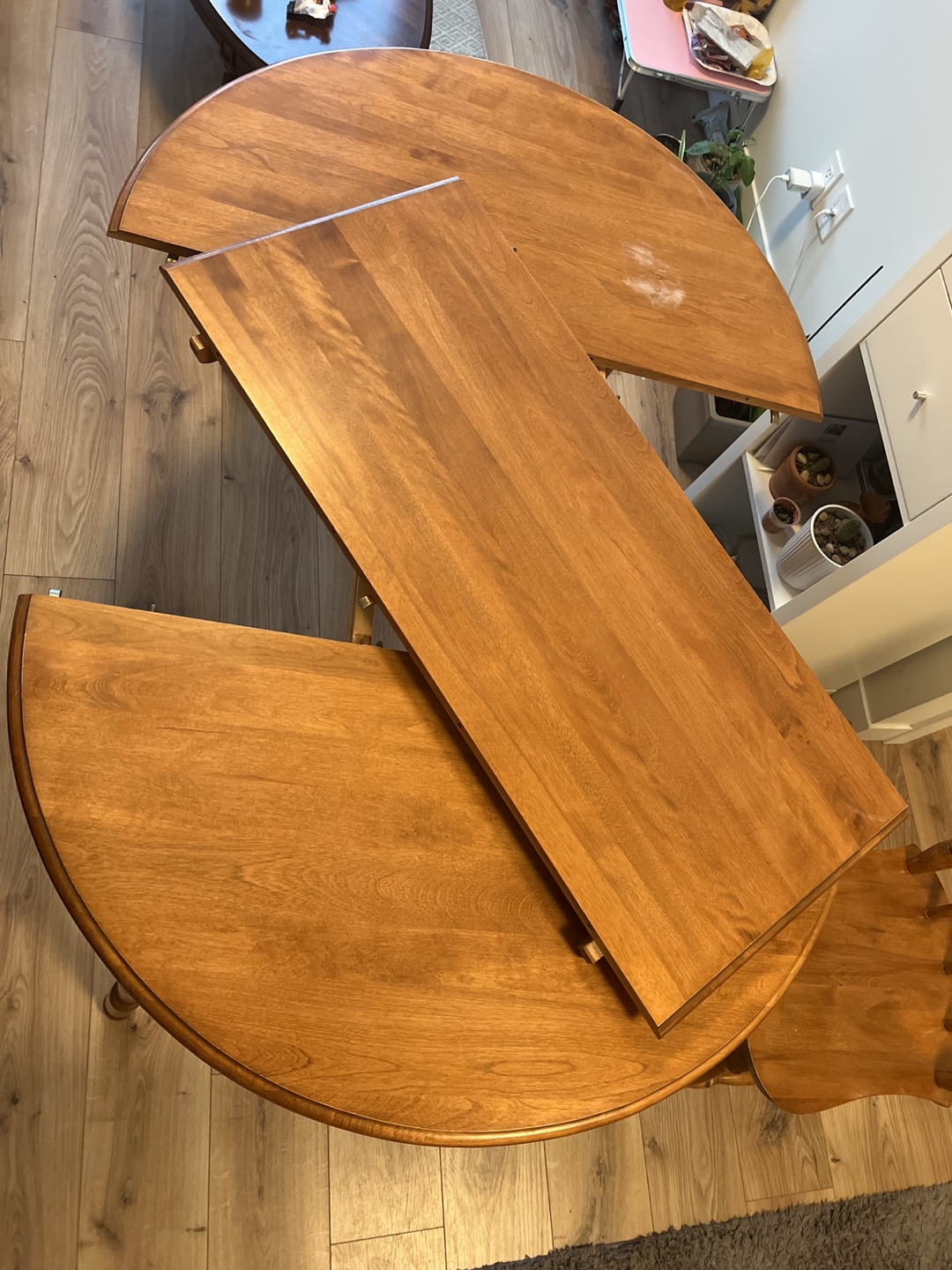 Solid Wood extendable dinning Table and 4 Chair Set - photo 3