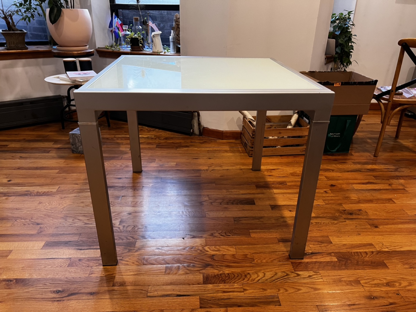 Extendable Glass Dining Table
