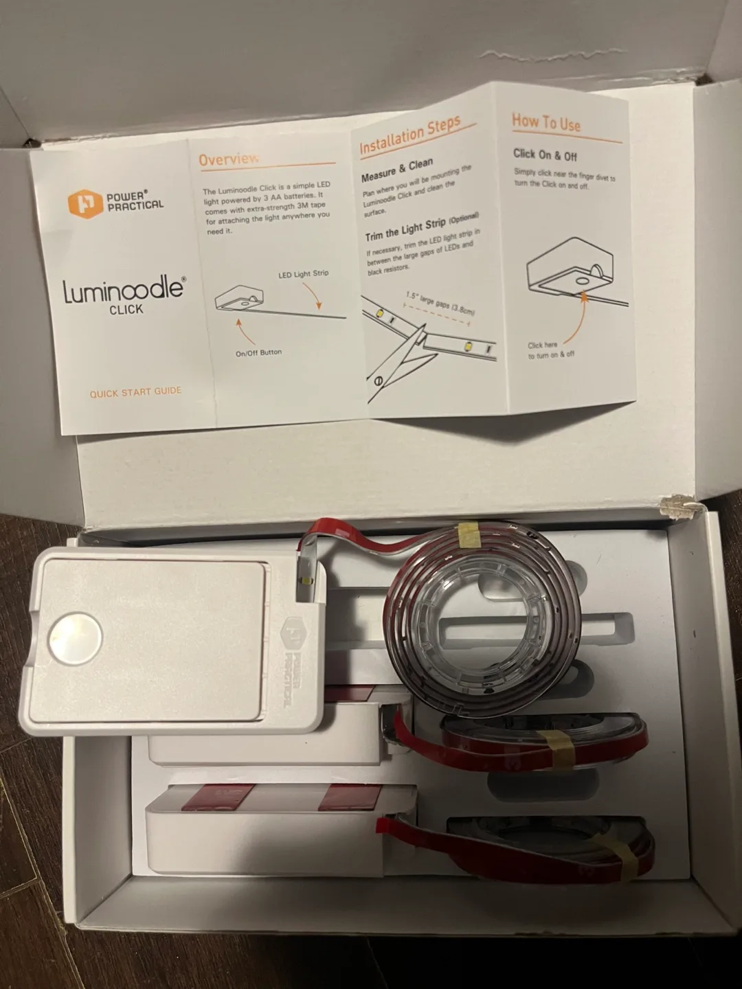 Under cabinet lighting image indicator(4)