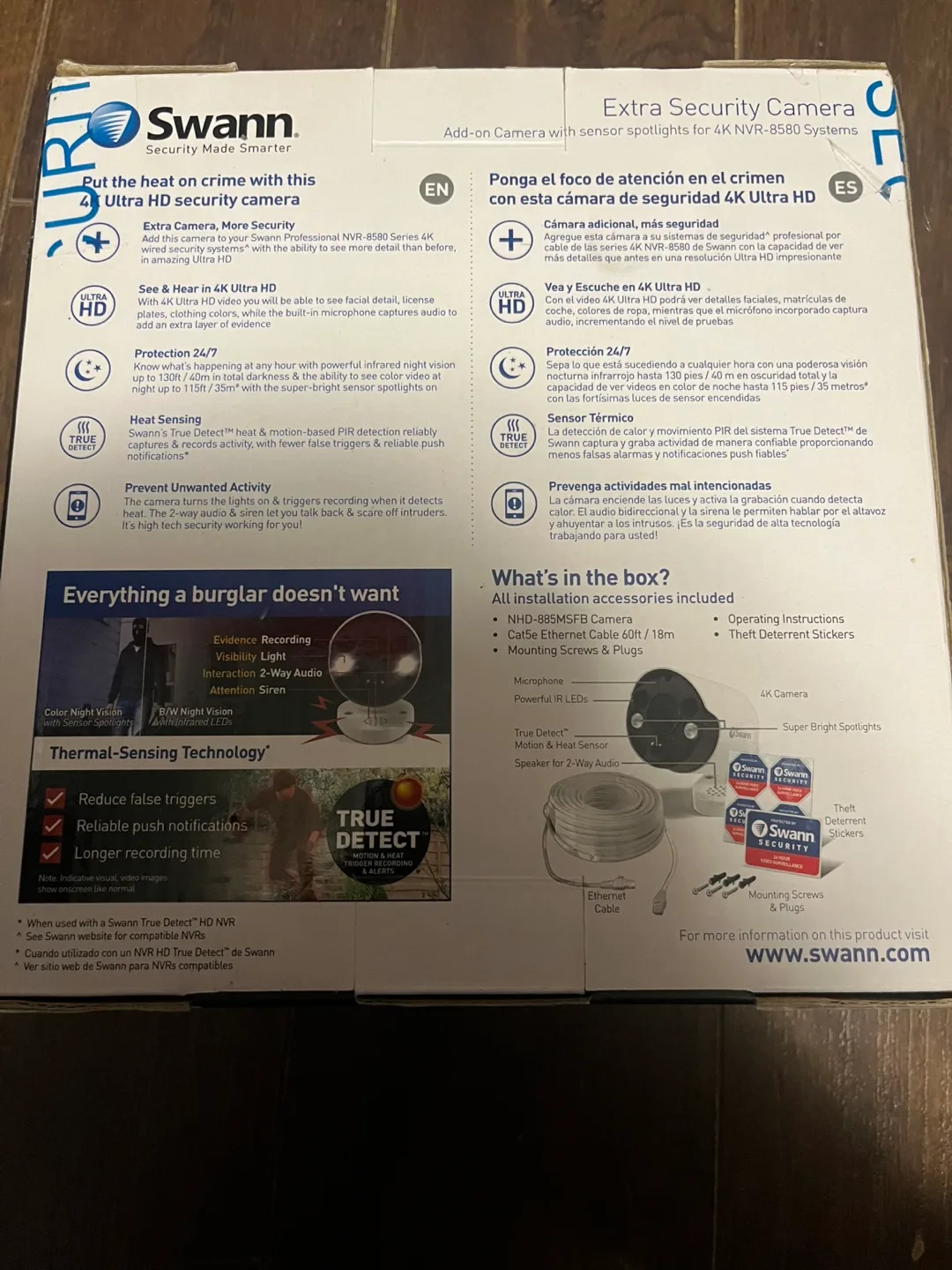 Swann 4K Bullet Security Camera with Spotlight image indicator(3)