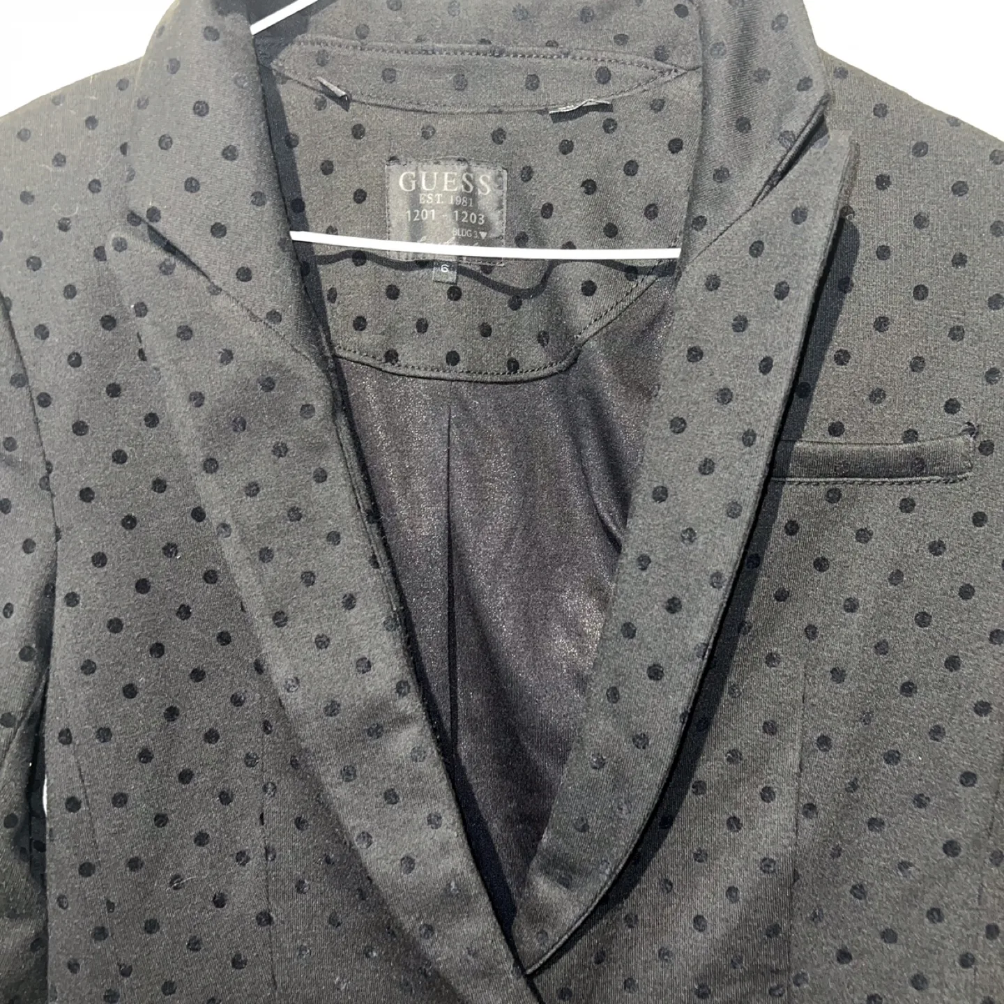 Guess Black Blazer with Polka Dots image indicator(2)