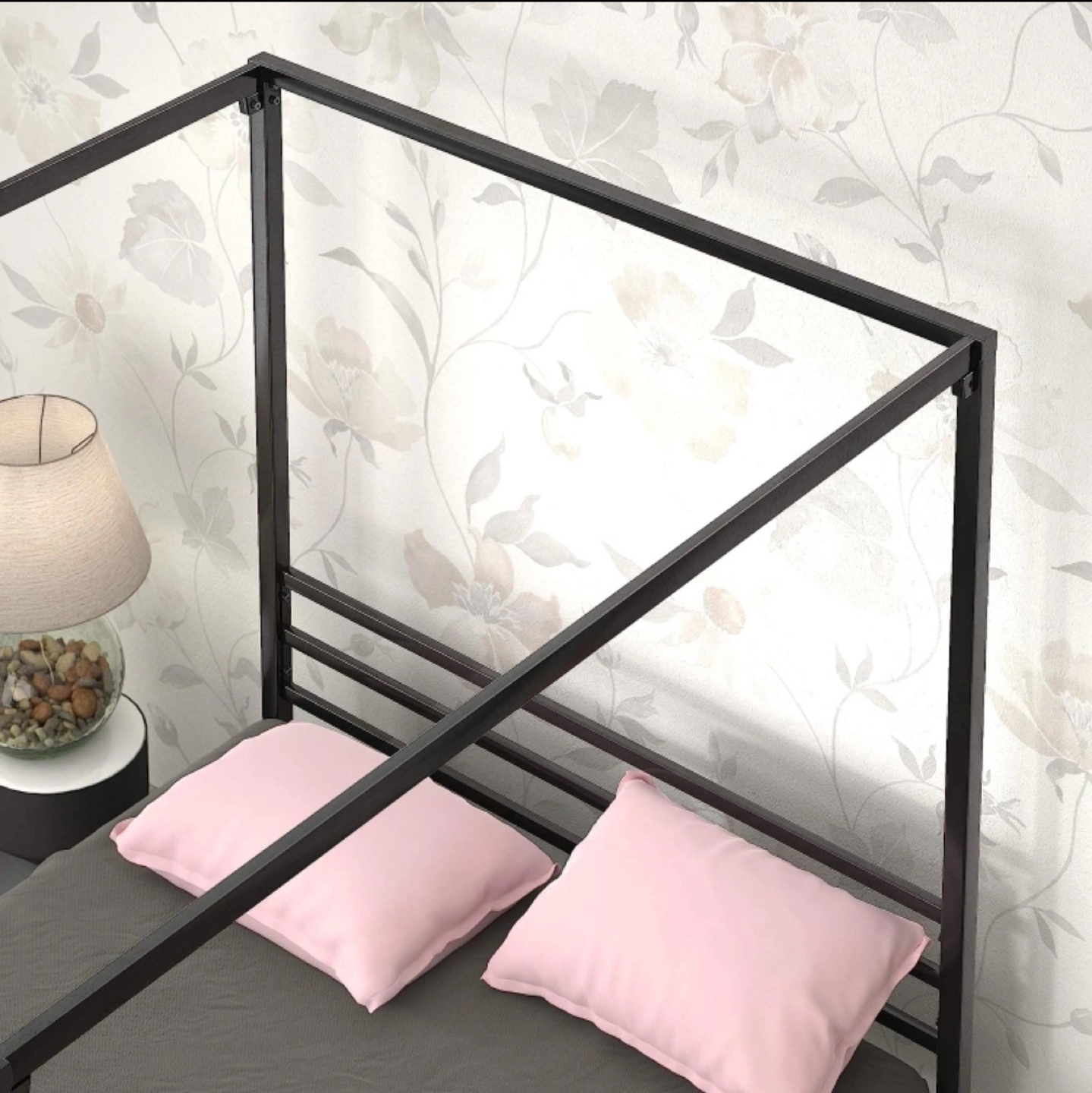 Metal Queen Canopy Bed Frame