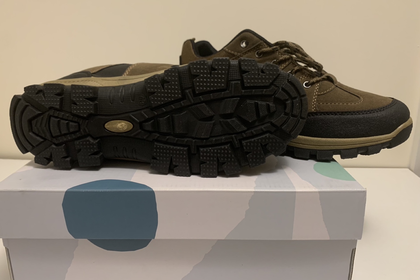 Mens Brown Hiking Shoes size US 9 - photo 3