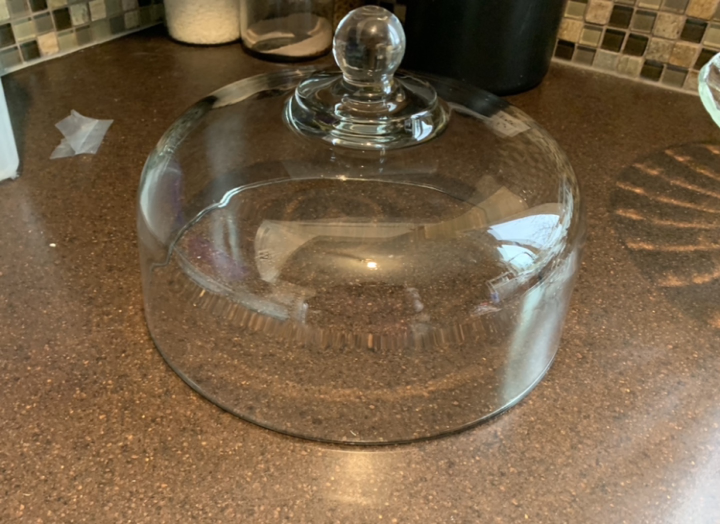 Glass Cake Stand with Dome - photo 5