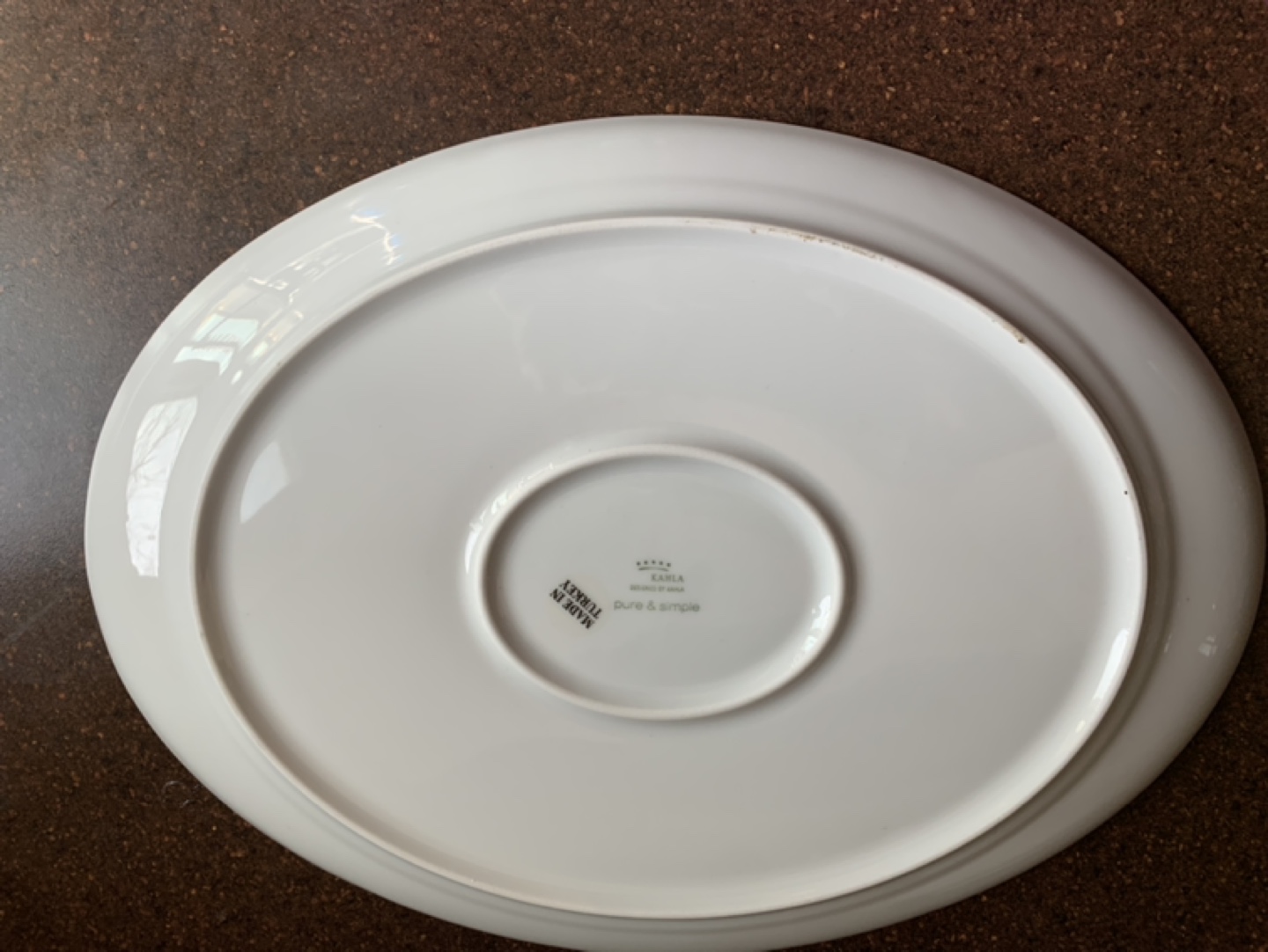 White Serving Bowl & Platter- Made from turkey - photo 5