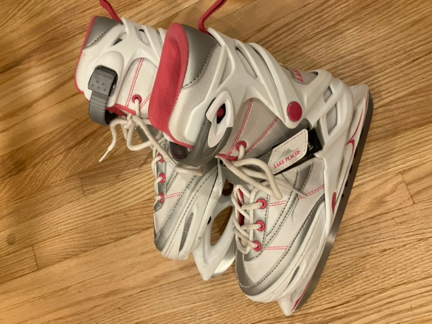 Girl’s Pink & White Skates - Extendable Sizes 2-6 thumbnail