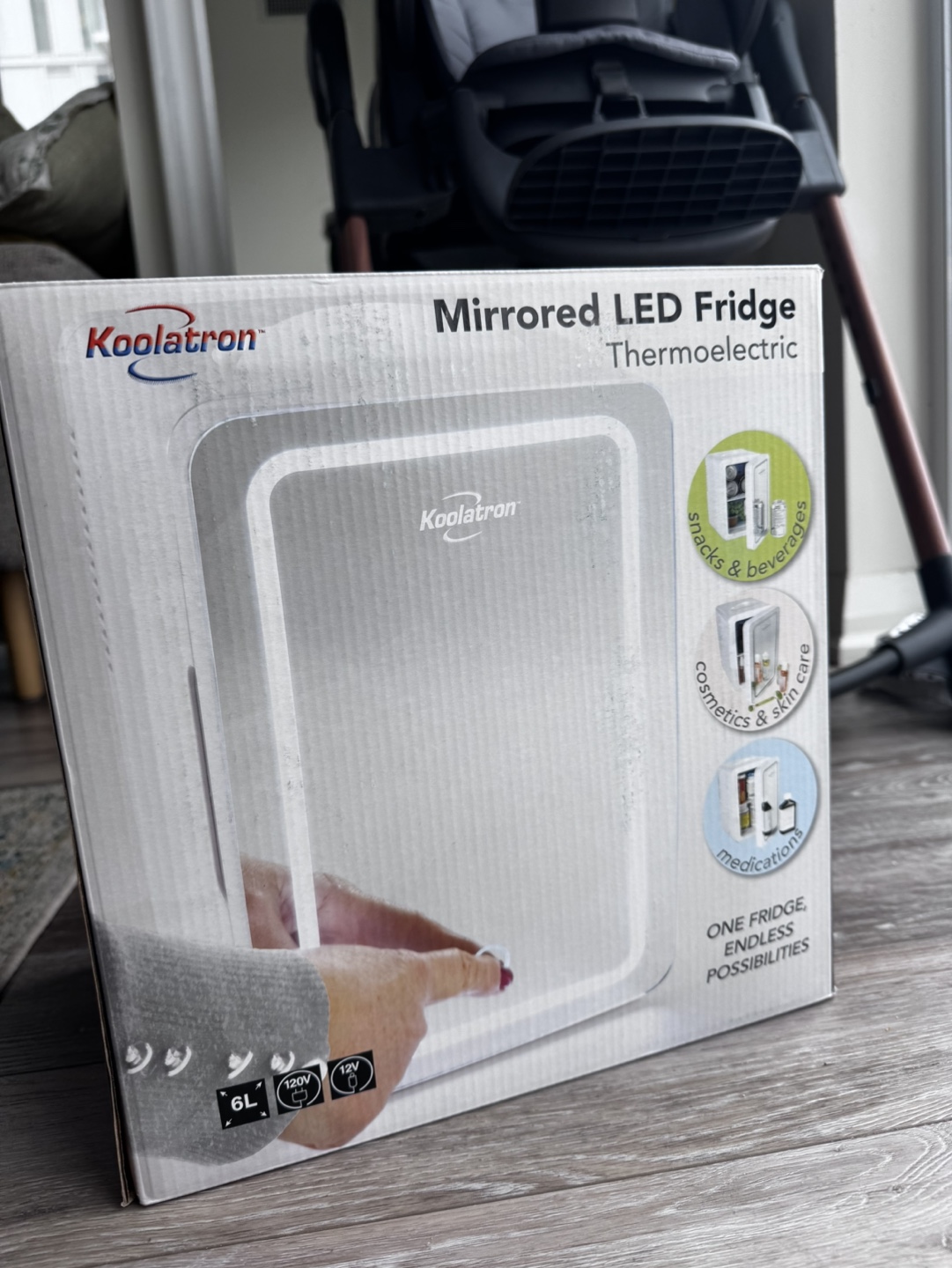 KoolaTron Mirrored LED Fridge