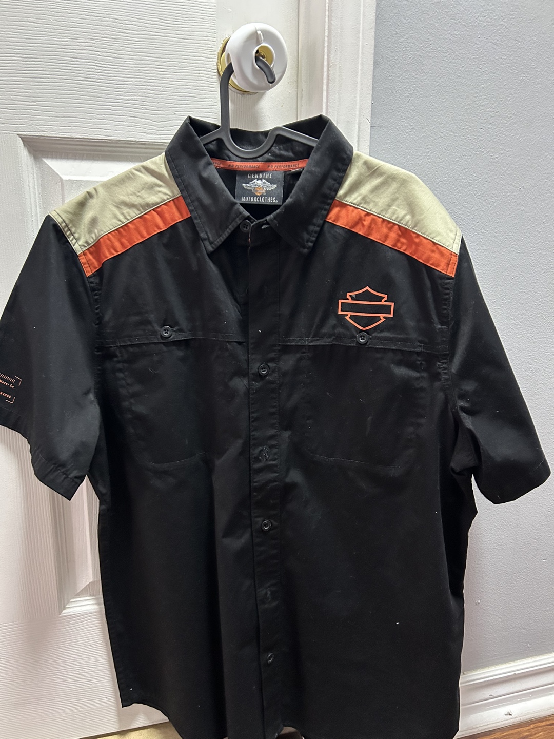 Harley Davidson Men's Button-Up Shirt large