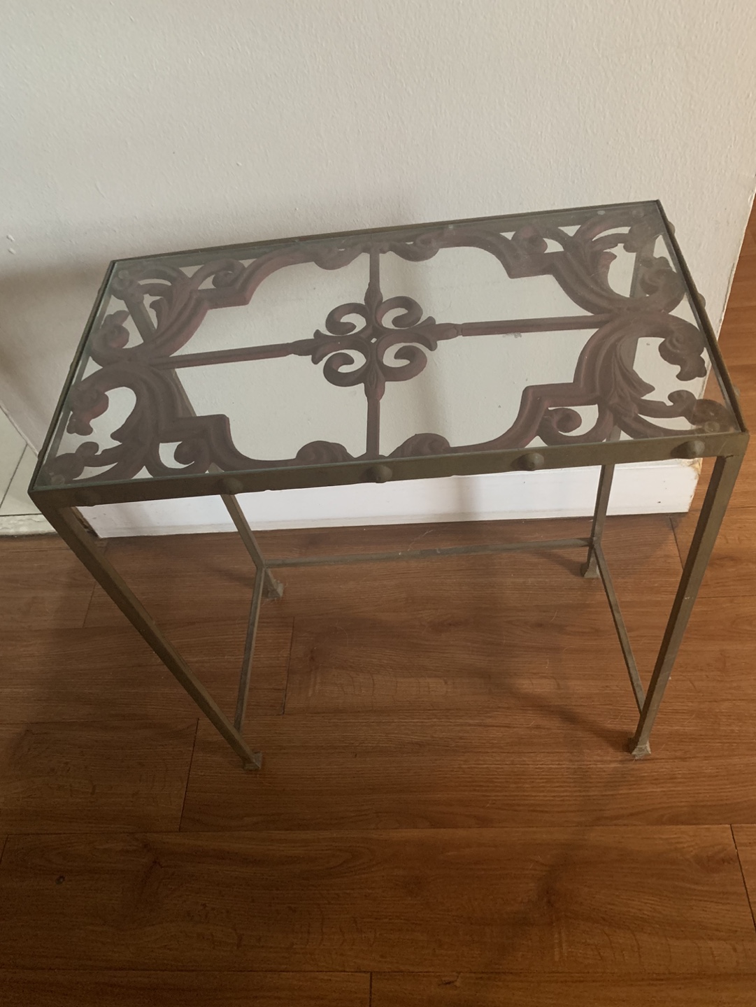 Set of 2 Glass Top Accent Tables - photo 2