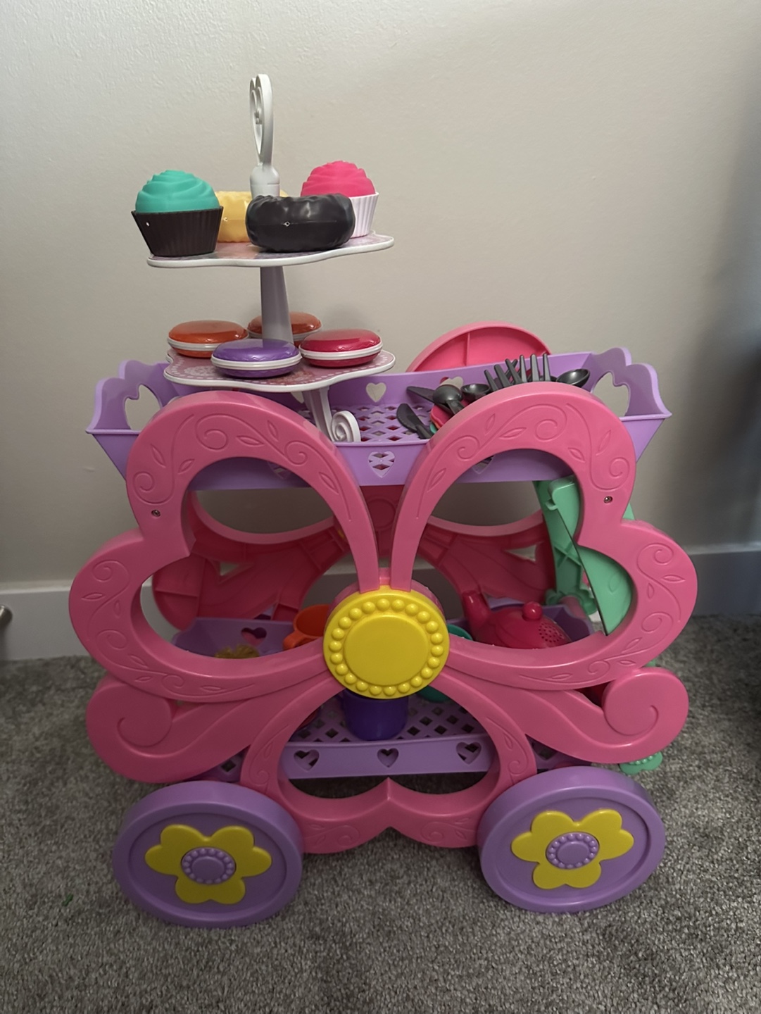 Kid's Play Tea Cart with Accessories - photo 4