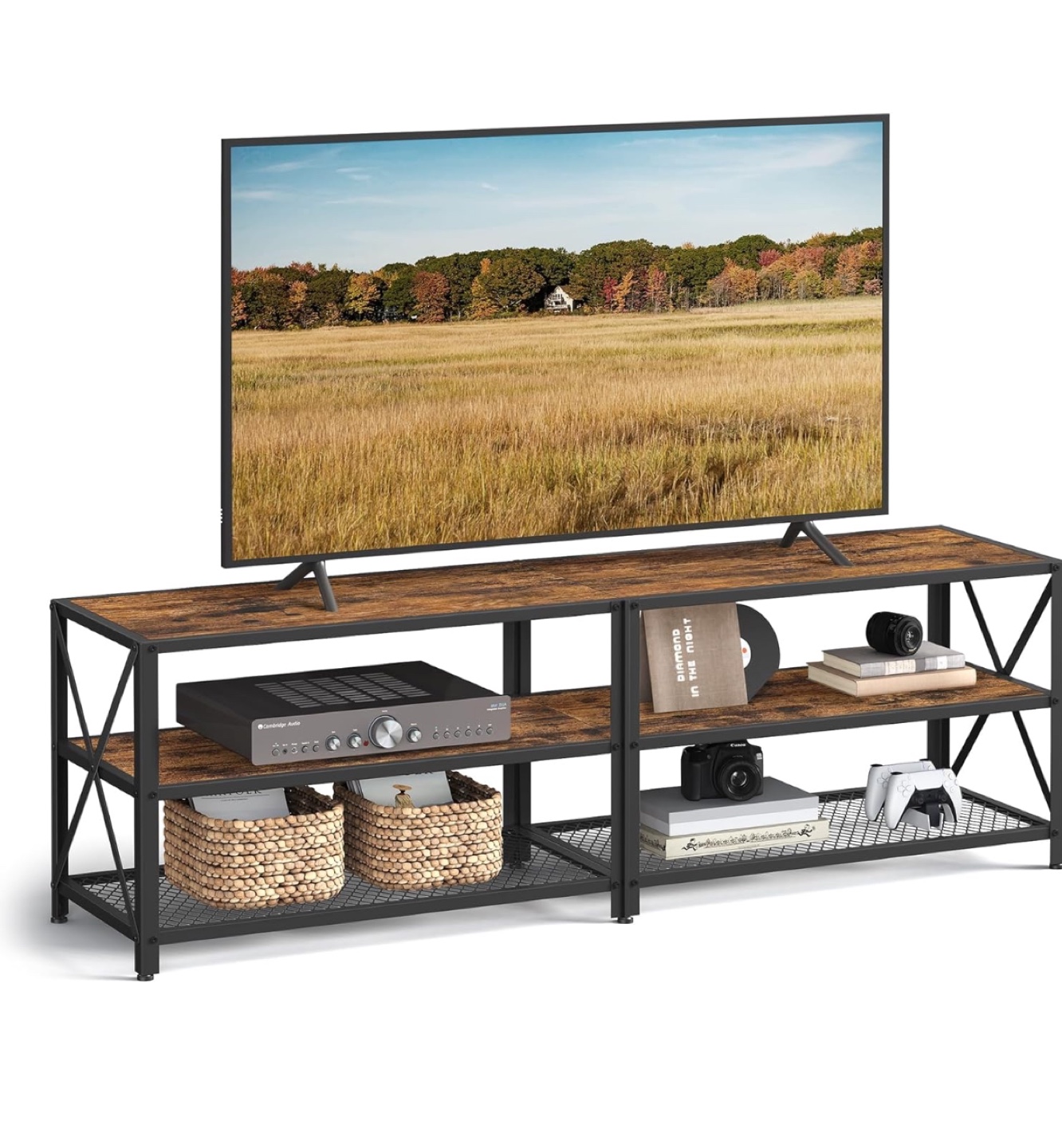Rustic Brown TV Stand - photo 5