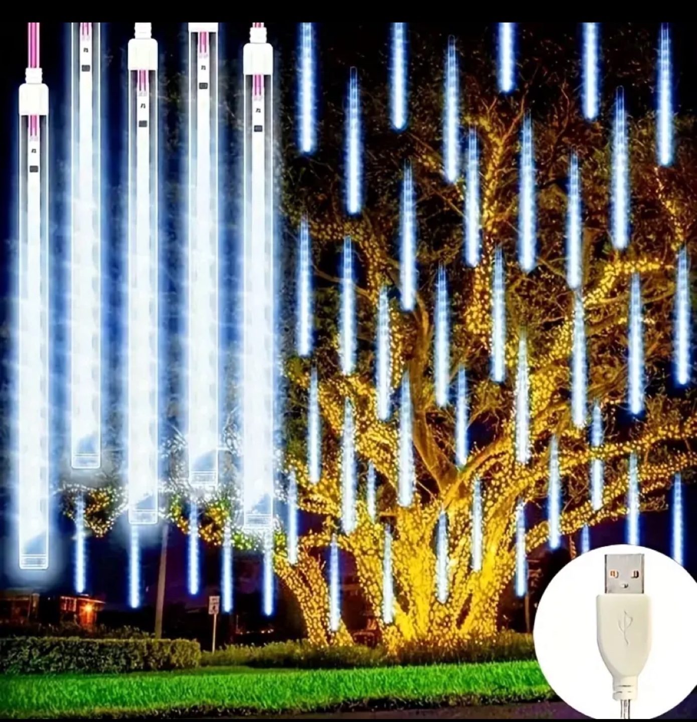 LED Meteor Shower Lights