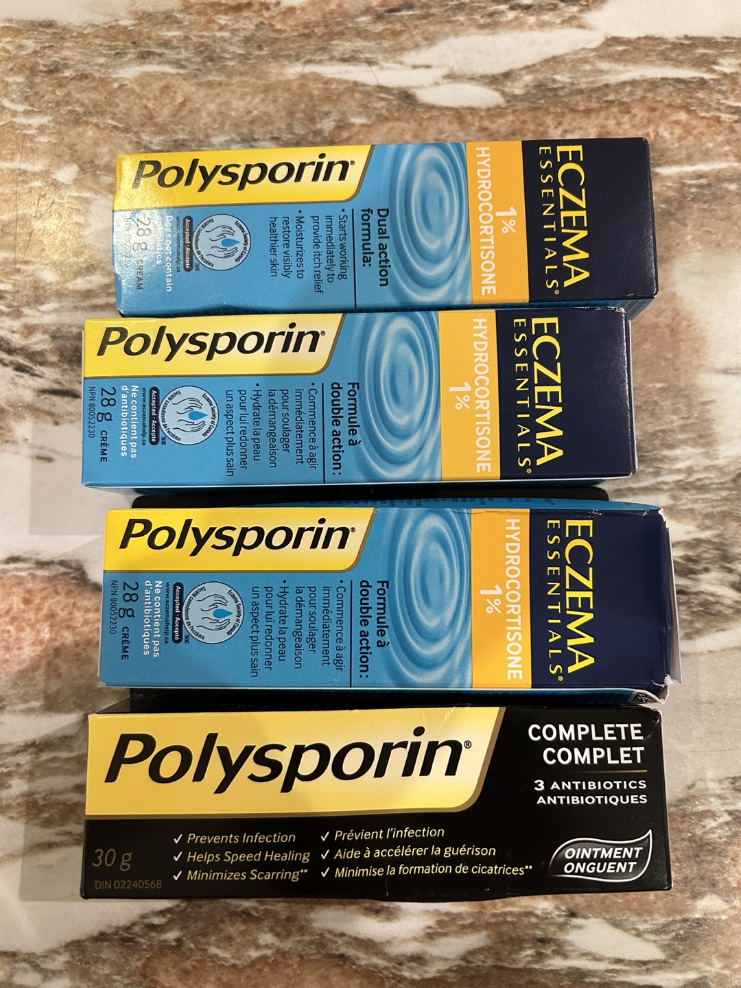 Polysporin Cream and Eczema Essentials Cream