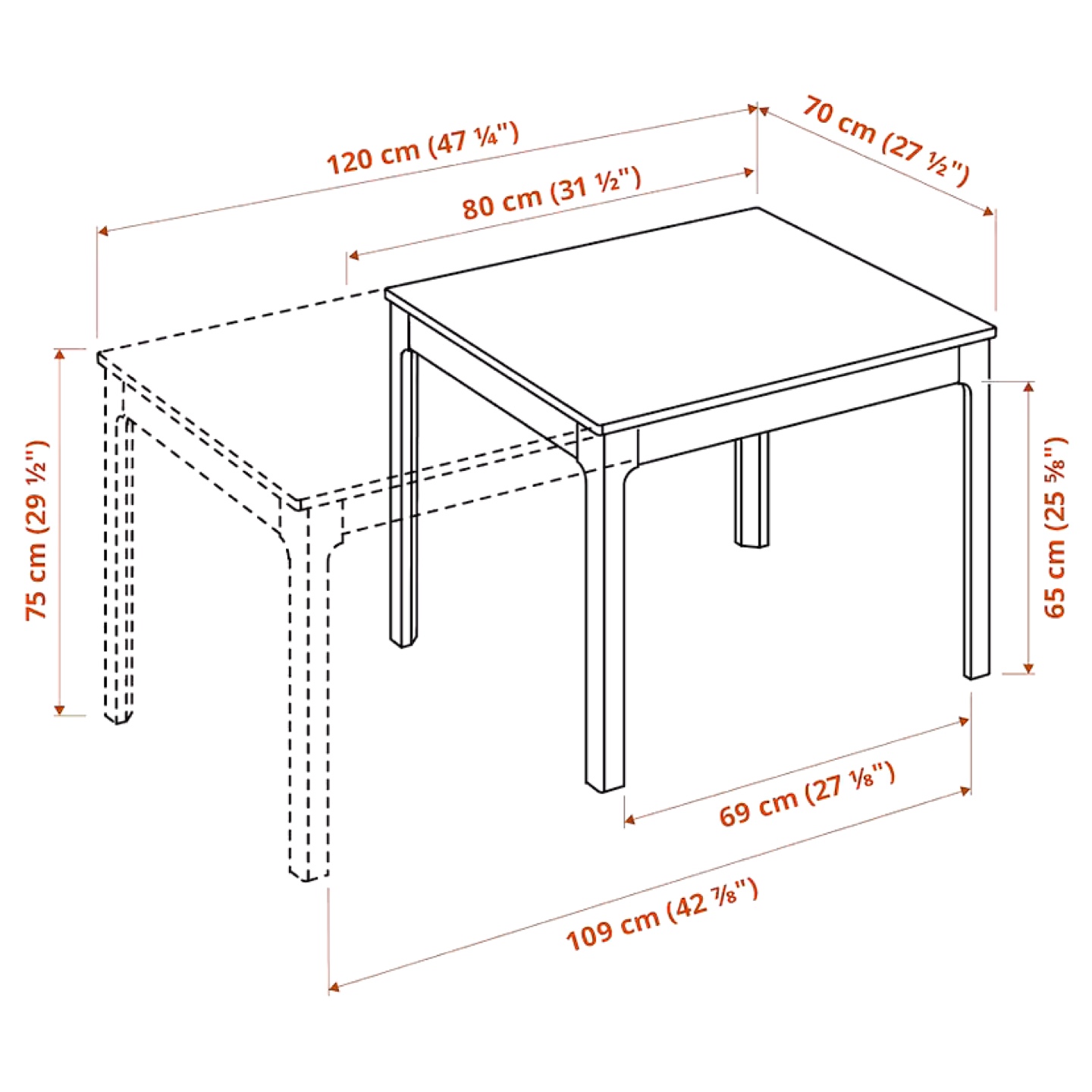 IKEA Ekedalen Expandable Dining Table - photo 4